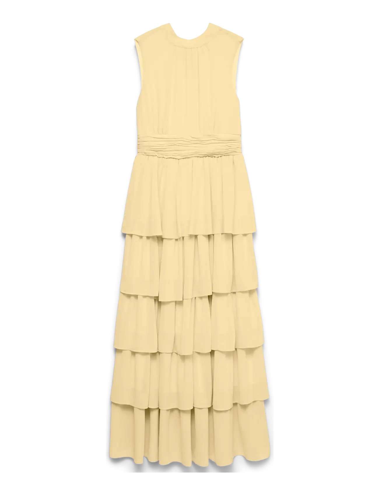 Vero Moda VMSERENA SL LONG FRILL DRESS WVN - Maxikjoler - FLAN / cream