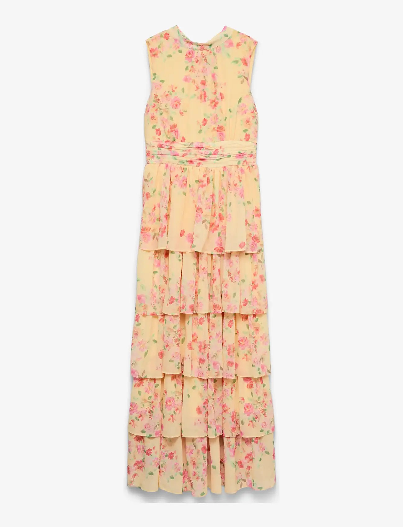 Vero Moda - VMSERENA SL LONG FRILL DRESS WVN - cocktailkleider - flan - 0