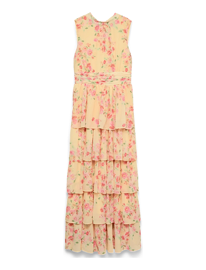 Vero Moda - VMSERENA SL LONG FRILL DRESS WVN - cocktailkleider - flan - 0