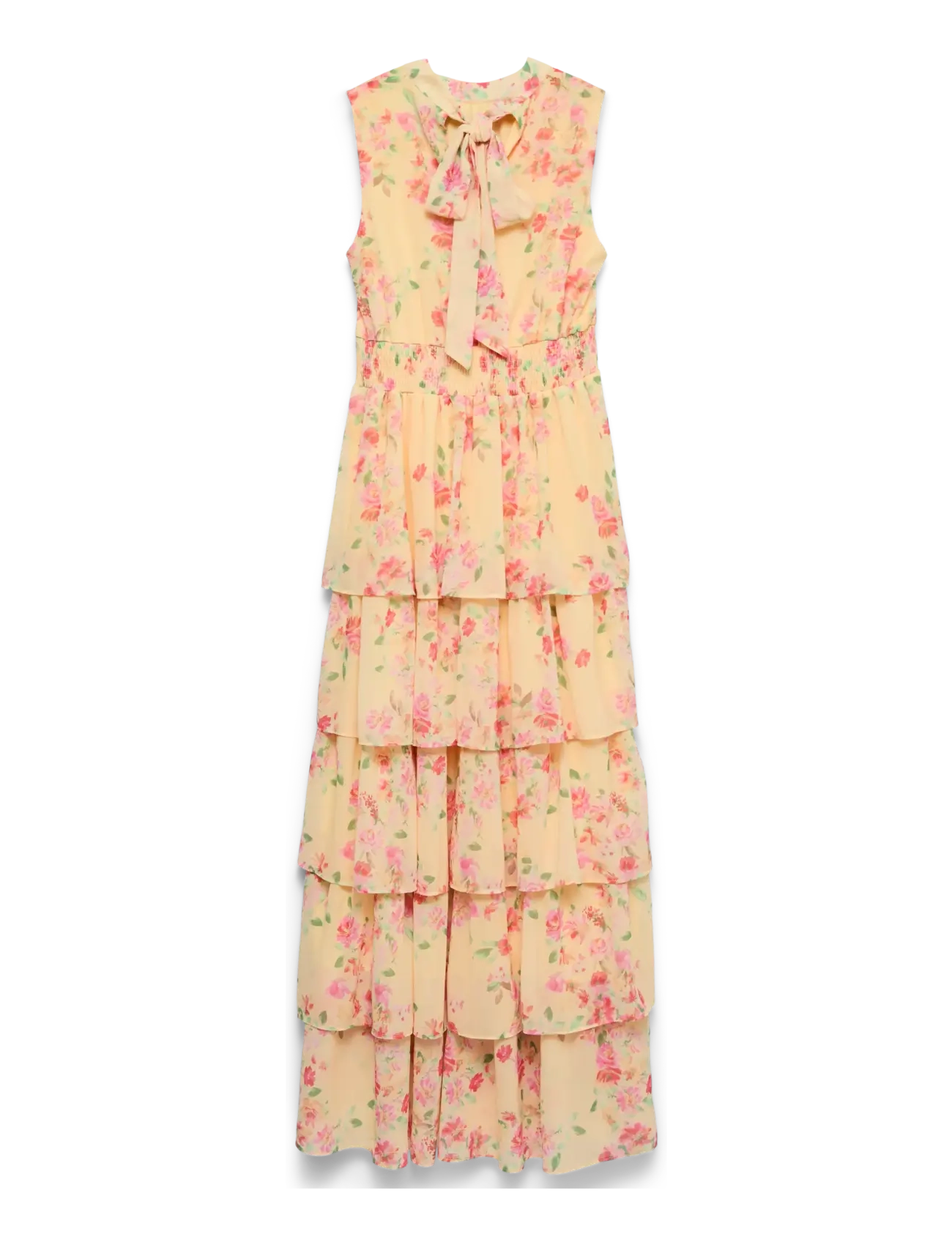 Vero Moda - VMSERENA SL LONG FRILL DRESS WVN - cocktailkleider - flan - 1