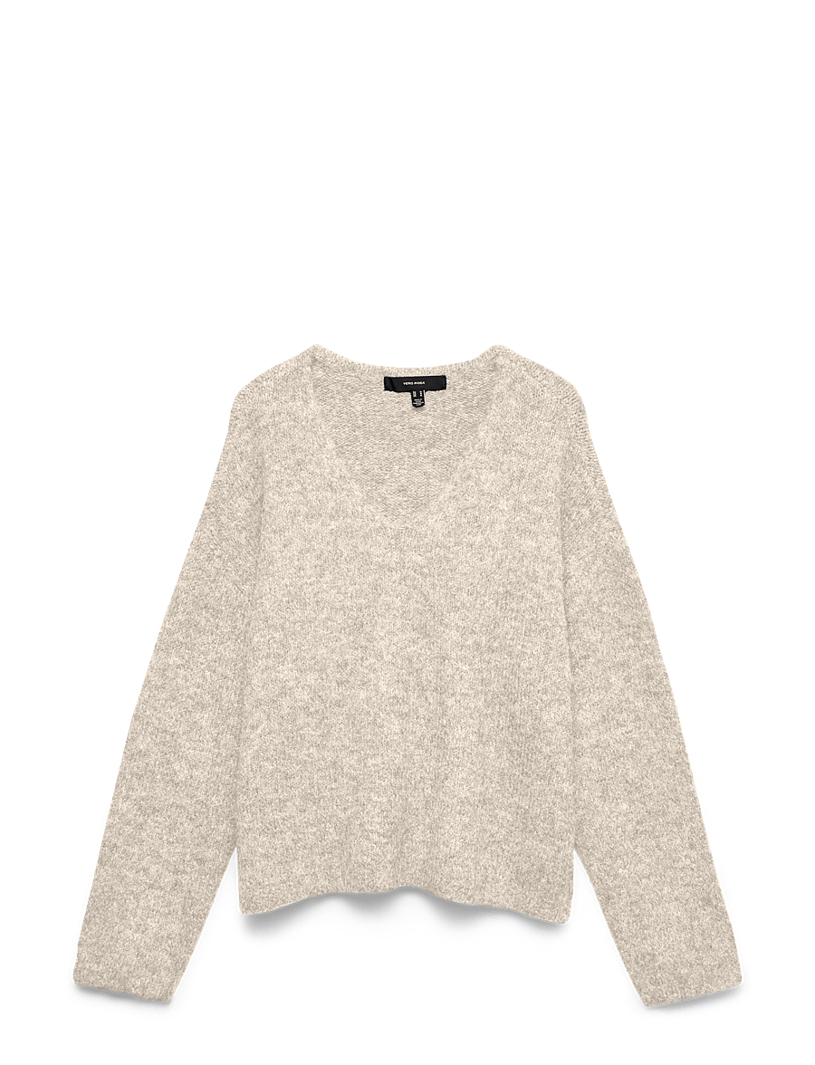 Vero Moda - VMBERRY LS V-NECK PULLOVER NOOS - pullover - birch - 0