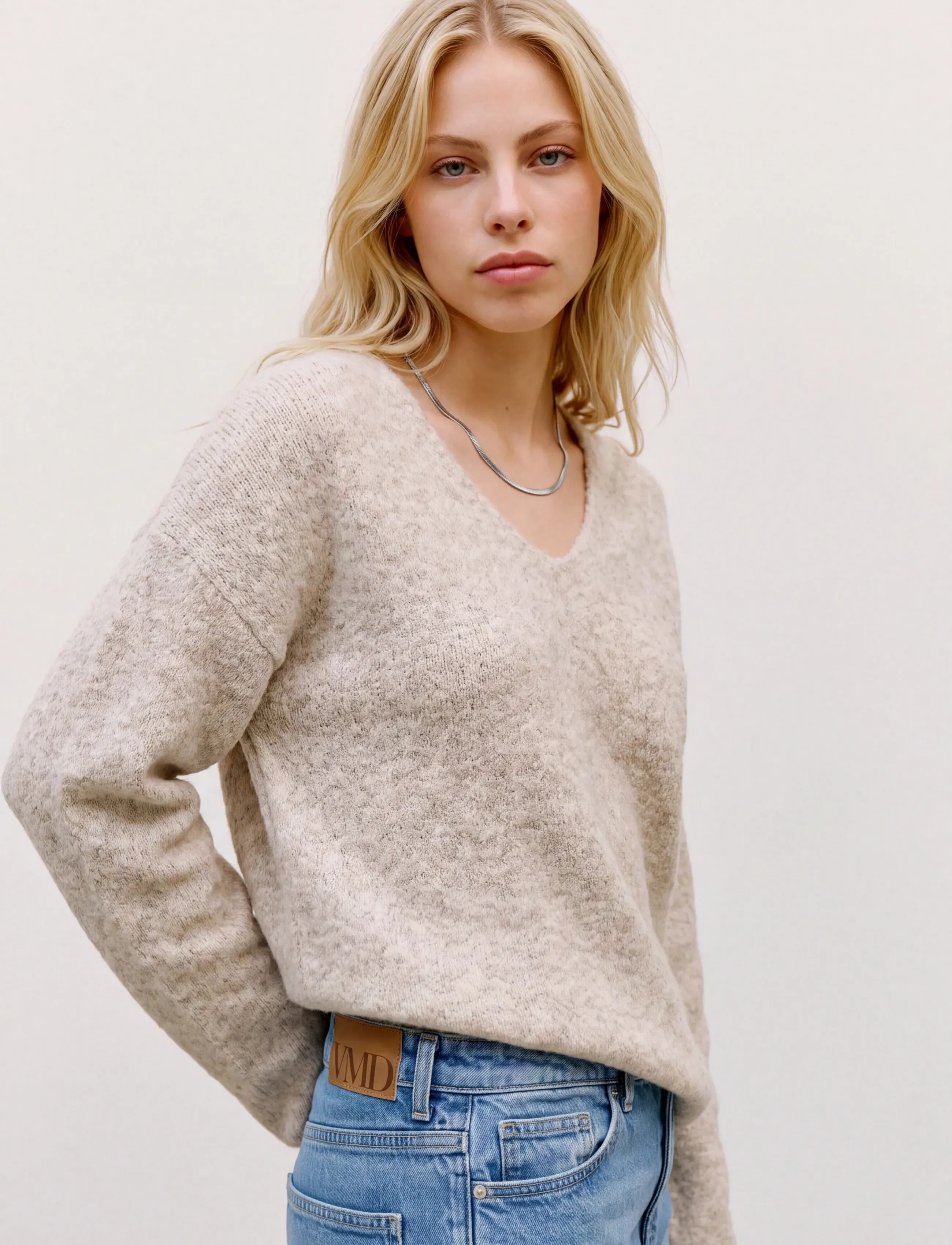 VERO MODA Vmberry Ls V-Neck Pullover Noos stickade tröjor dam – bild 4