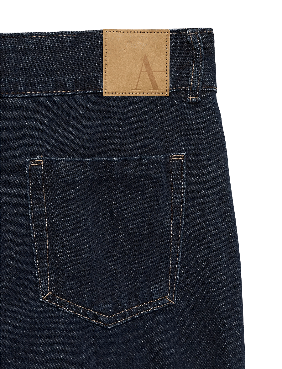 Vero Moda - AWRENA MR WIDE FOLD UP JEANS LI3136 - dark blue denim - 5