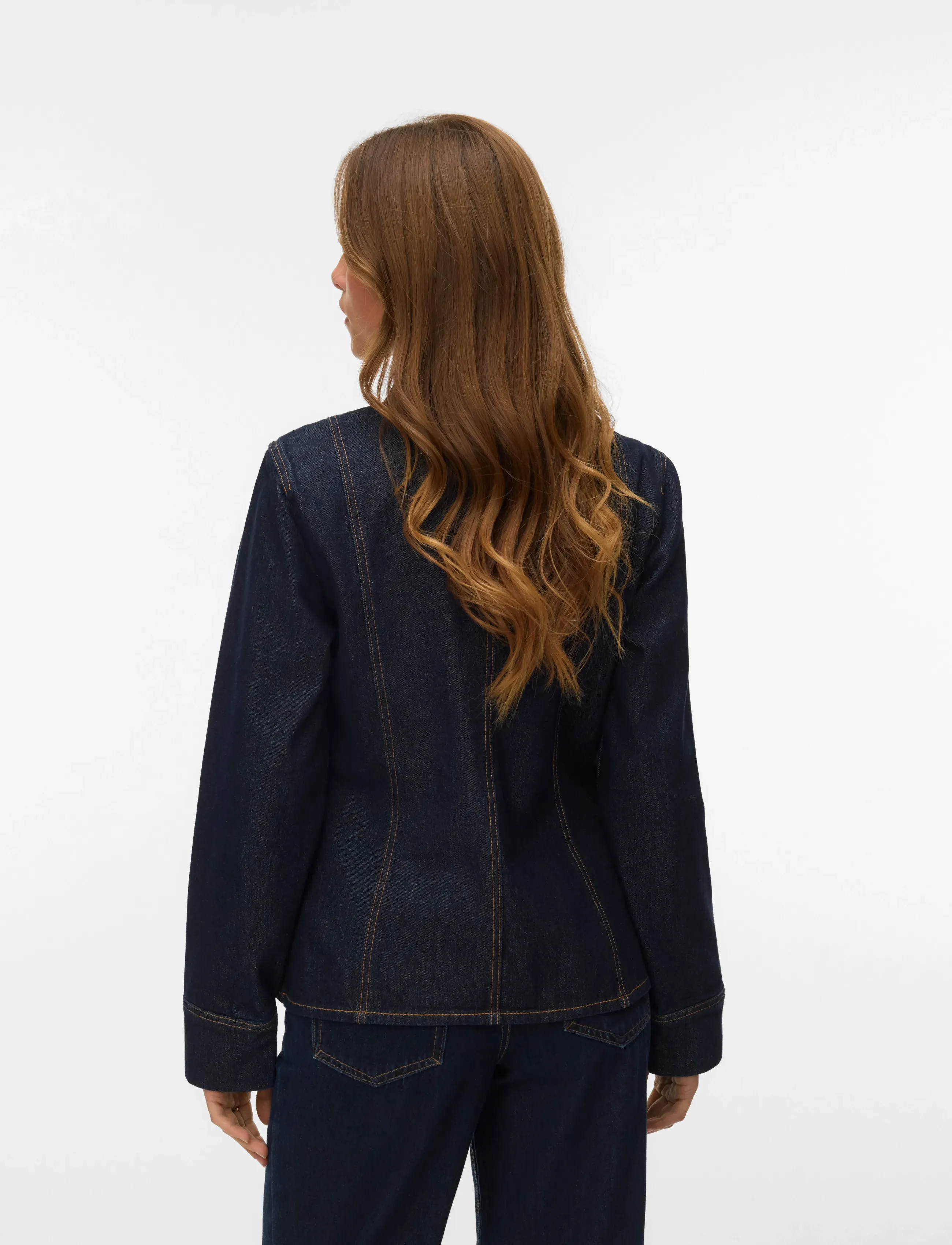 Vero Moda - AWEVERLYN LS DENIM SHIRT - dark blue denim - 3
