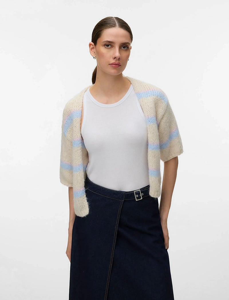 Vero Moda - VMMAYBE 2/4 OPEN CARDIGAN NOOS - koftor - birch - 3