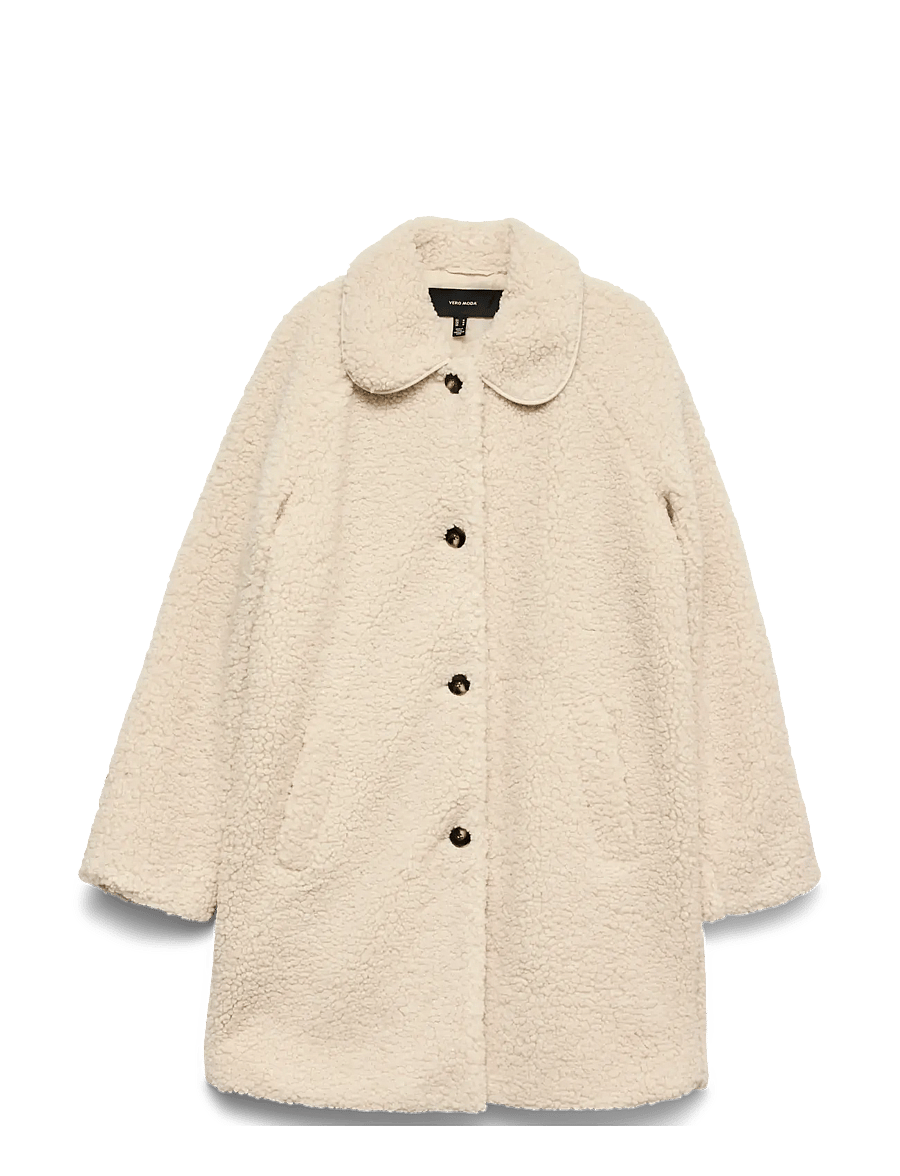 Vero Moda - VMKYLIEAMALIE TEDDY COAT - kunstpelz - oatmeal - 1