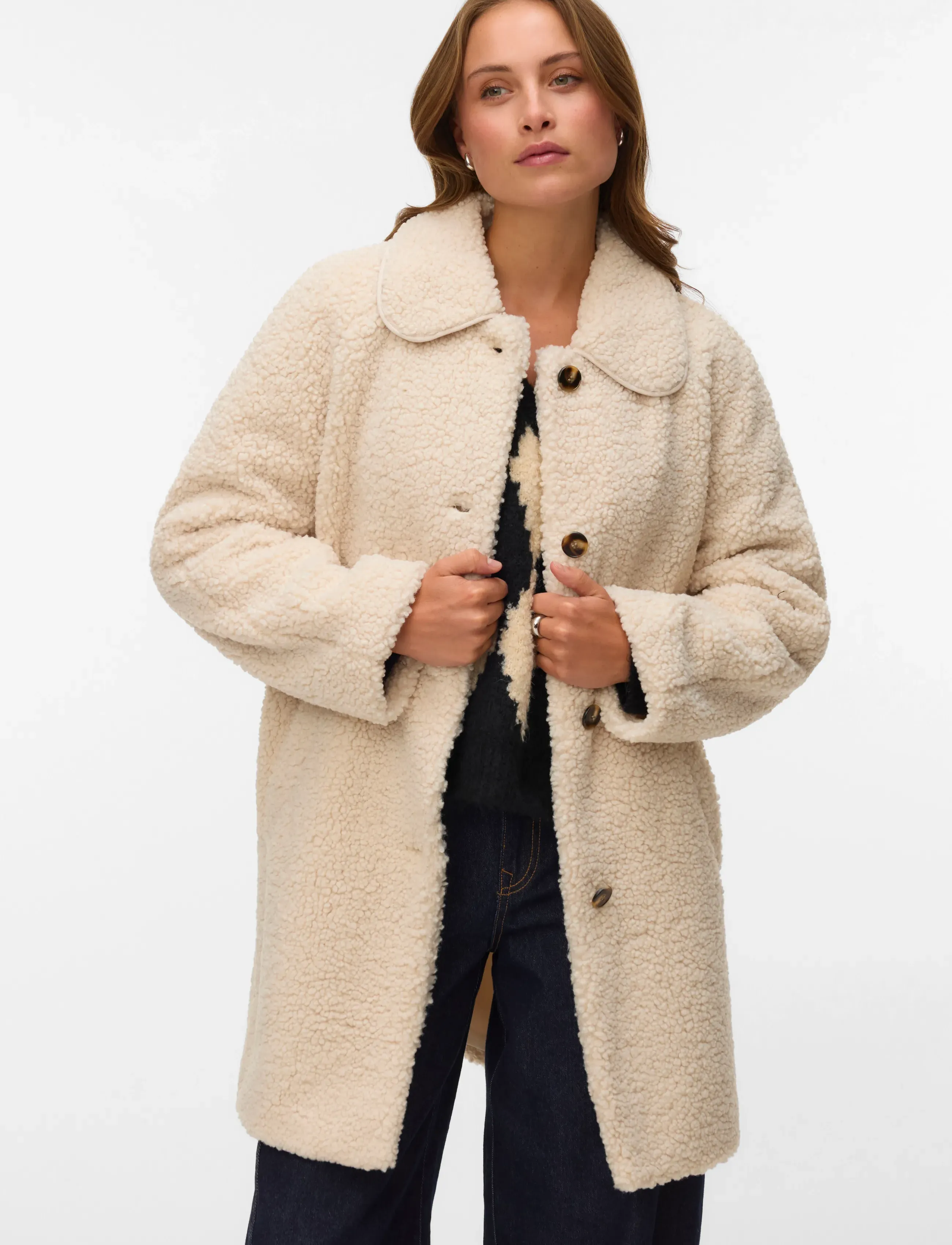 VERO MODA Vmkylieamalie Teddy Coat jackor dam – bild 4