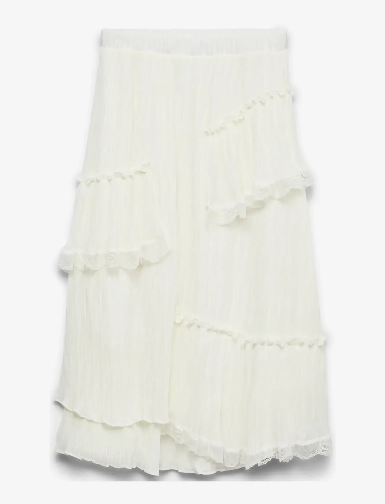 Vero Moda - VMFELINE NW 7/8 SKIRT EXP - faltenröcke - snow white - 0