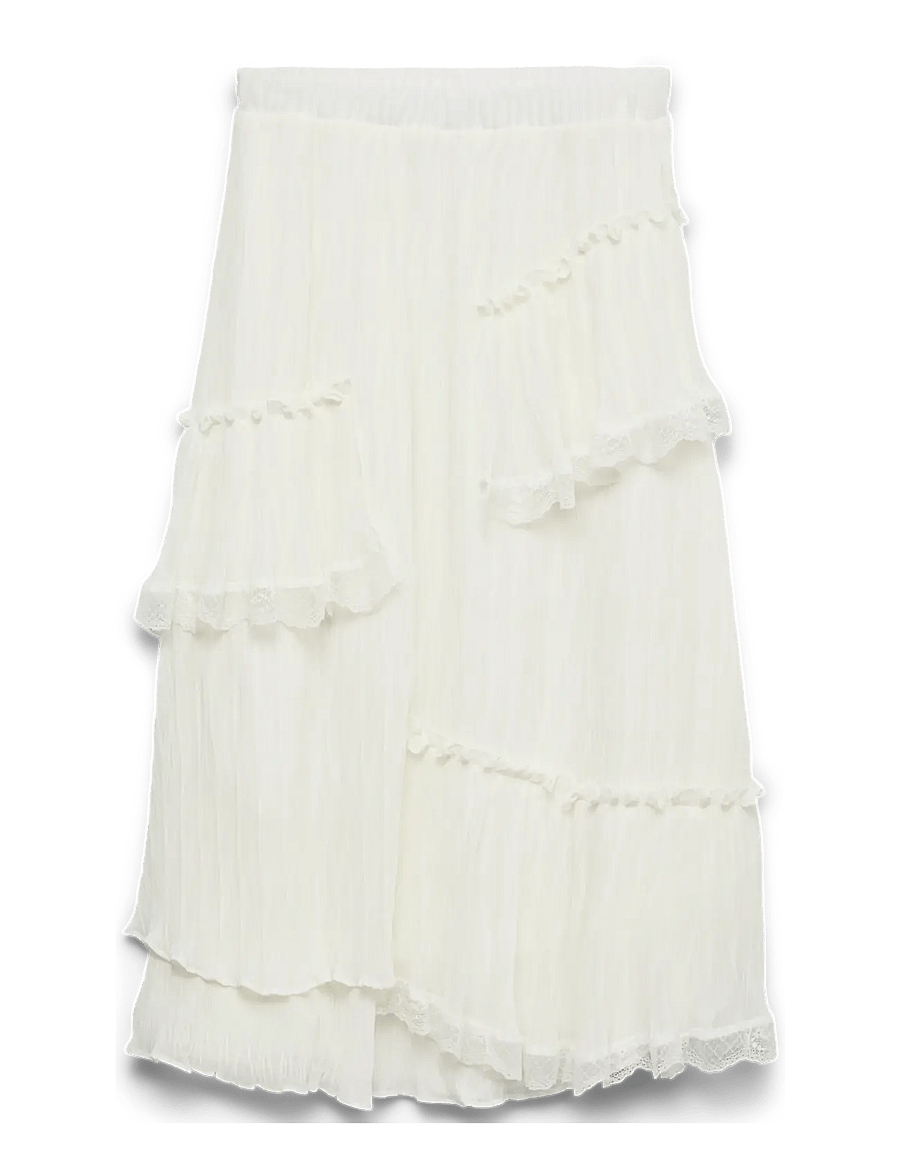 Vero Moda - VMFELINE NW 7/8 SKIRT EXP - ferming - snow white - 0