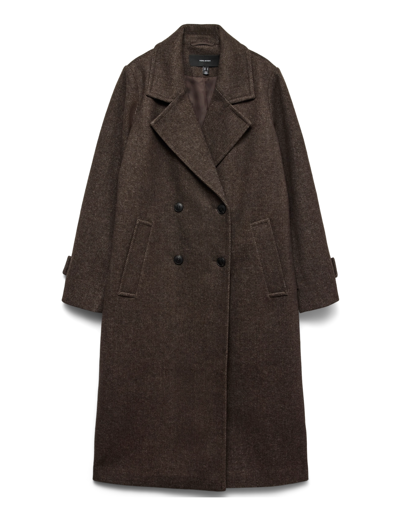 Vero Moda - VMEVA LONG COAT NOOS - mantlid - chocolate torte - 1