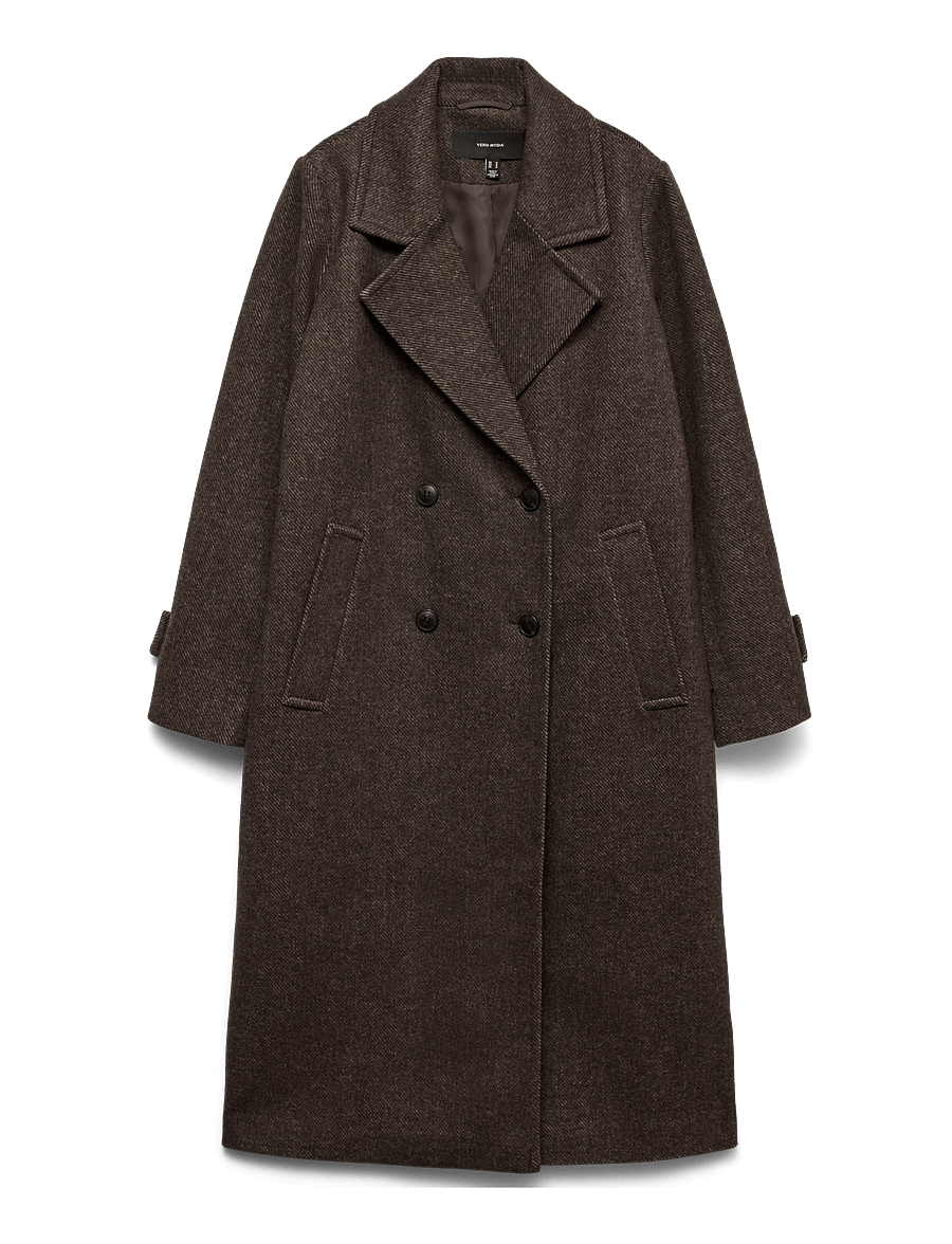 Vero Moda - VMEVA LONG COAT NOOS - mantlid - chocolate torte - 1