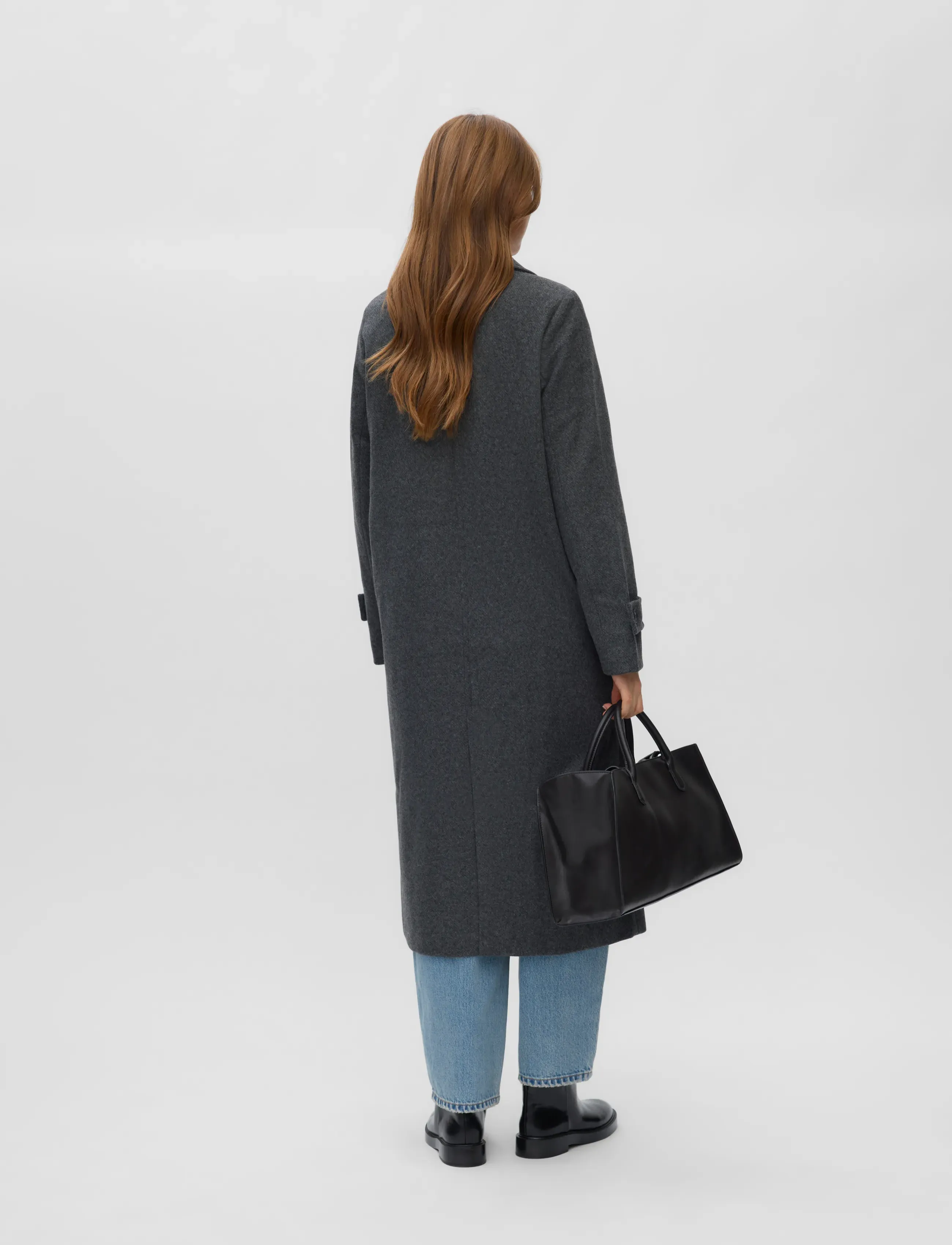 Vero Moda - VMEVA LONG COAT NOOS - wintermäntel - medium grey melange - 2