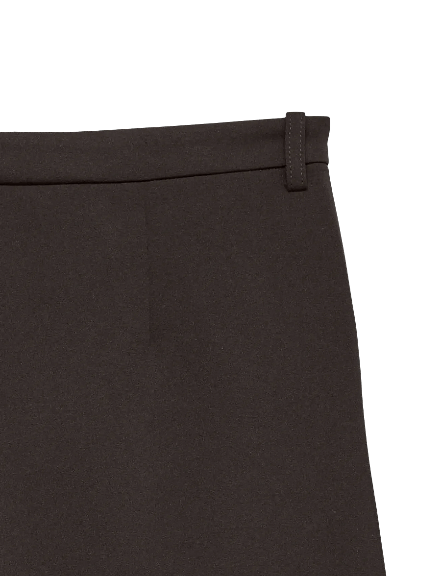 Vero Moda - VMZAMIRA MW WIDE PANT NOOS - hosen mit weitem bein - chocolate torte - 1