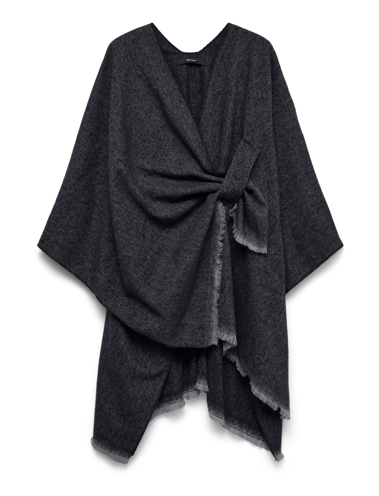 Vero Moda Vmmolly Poncho Boo, Damen, Poncho Mit Bindedetail, Braun, Gr: One Size