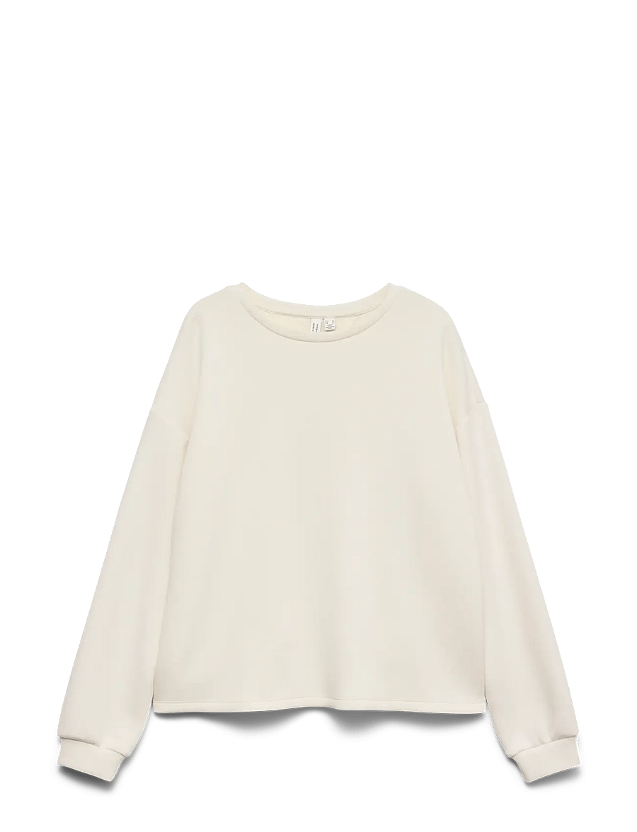 Vero Moda - VMLOCCA L/S LACE SWEATSHIRT JRS BTQ - birch - 0