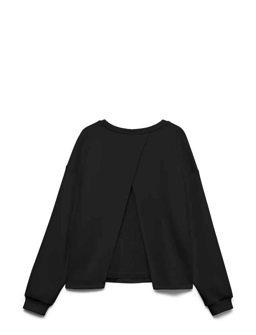 Vero Moda - VMLOCCA L/S LACE SWEATSHIRT JRS BTQ - dressipluusid - black - 1