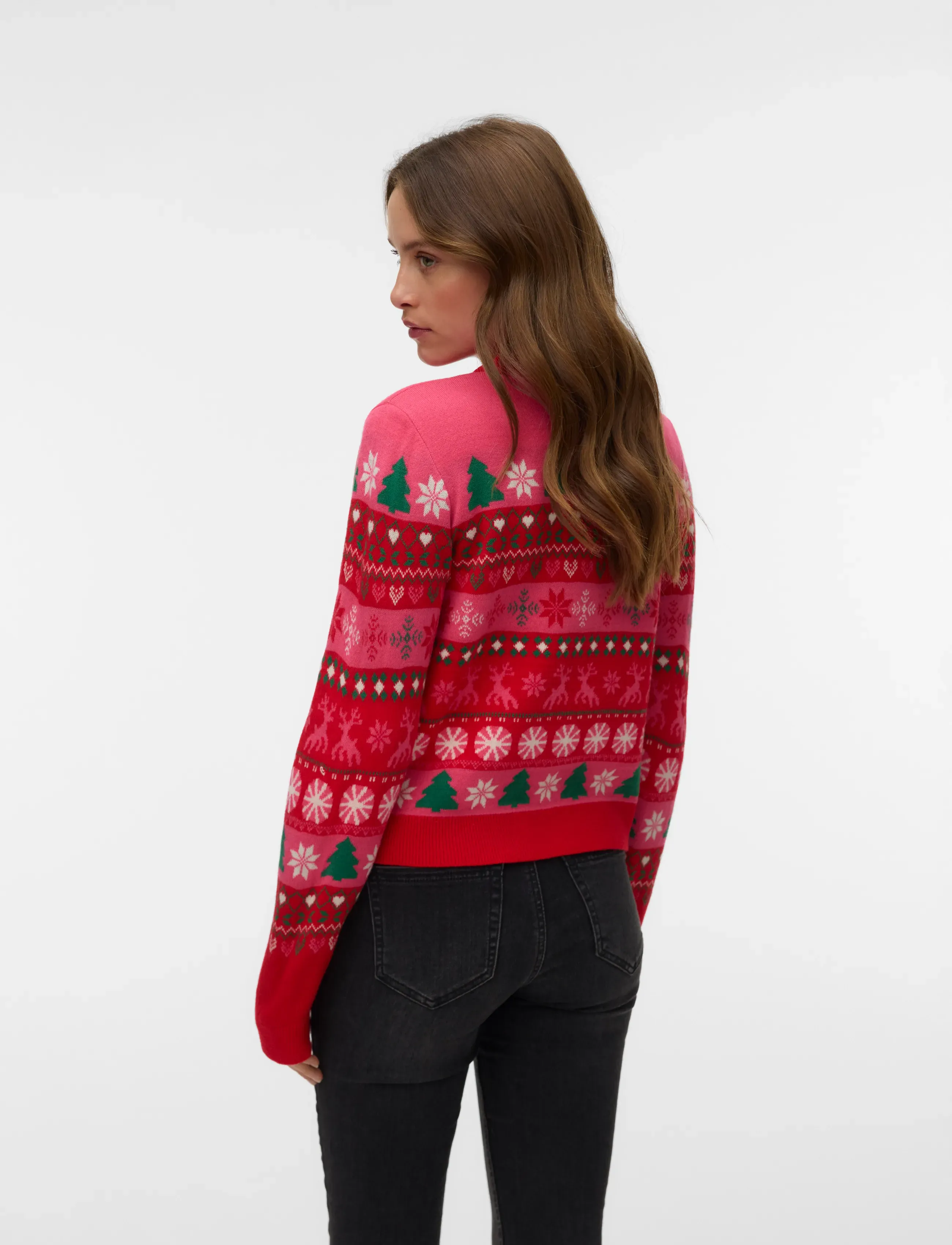 Vero Moda - VMNEWCHRISTMAS LS O-N PULL.BOX XMAS - chinese red - 2