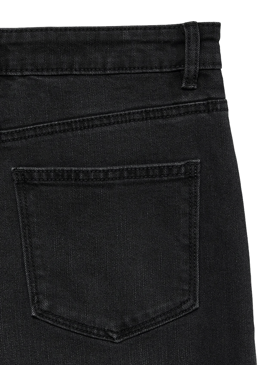 Vero Moda - VMOLIVIA STRETCH HR WIDE JNS LI1101 NOOS - pantalons larges - black denim - 1