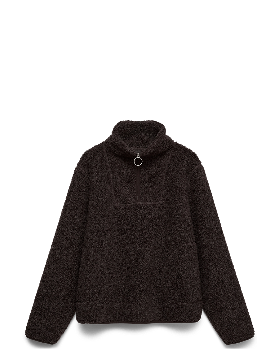 Vero Moda - VMFLASH TEDDY ANORAK ENT - anoraks - chocolate torte - 1