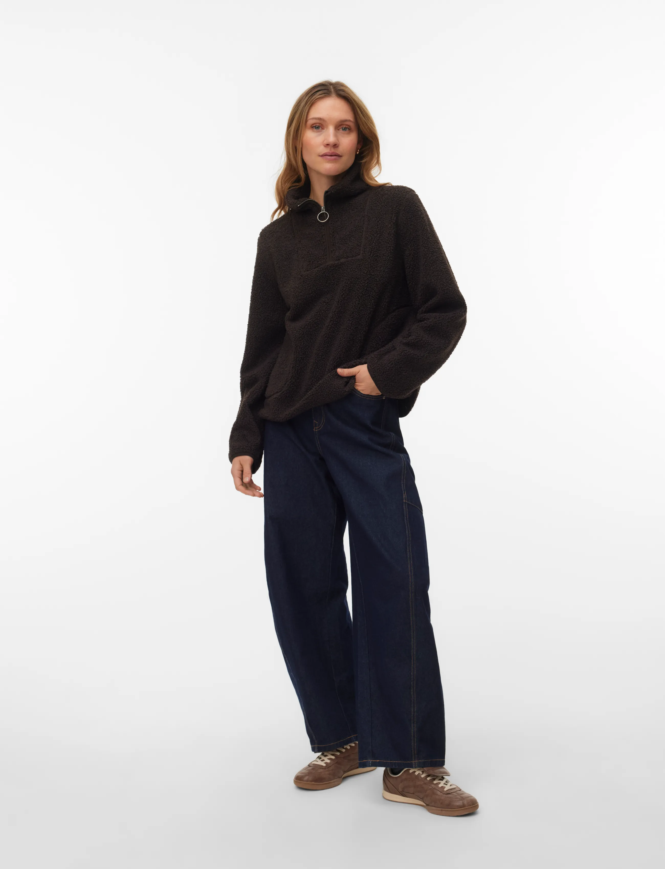 Vero Moda VMFLASH TEDDY ANORAK ENT - Anoraks - CHOCOLATE TORTE / brown