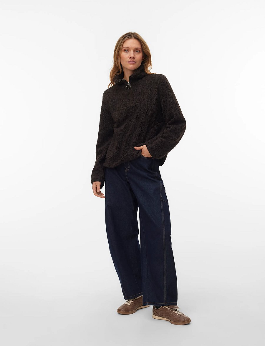 Vero Moda - VMFLASH TEDDY ANORAK ENT - anoraks - chocolate torte - 0