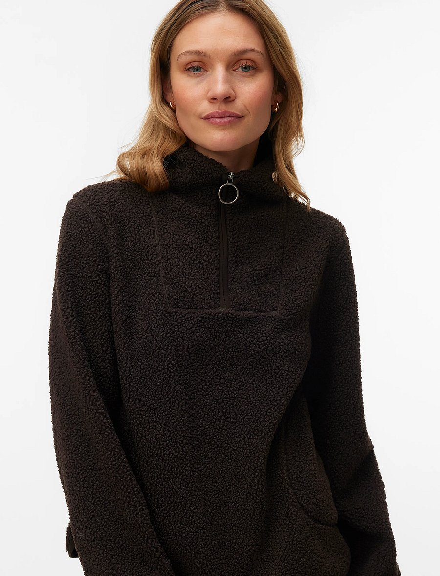 Vero Moda - VMFLASH TEDDY ANORAK ENT - anoraks - chocolate torte - 3