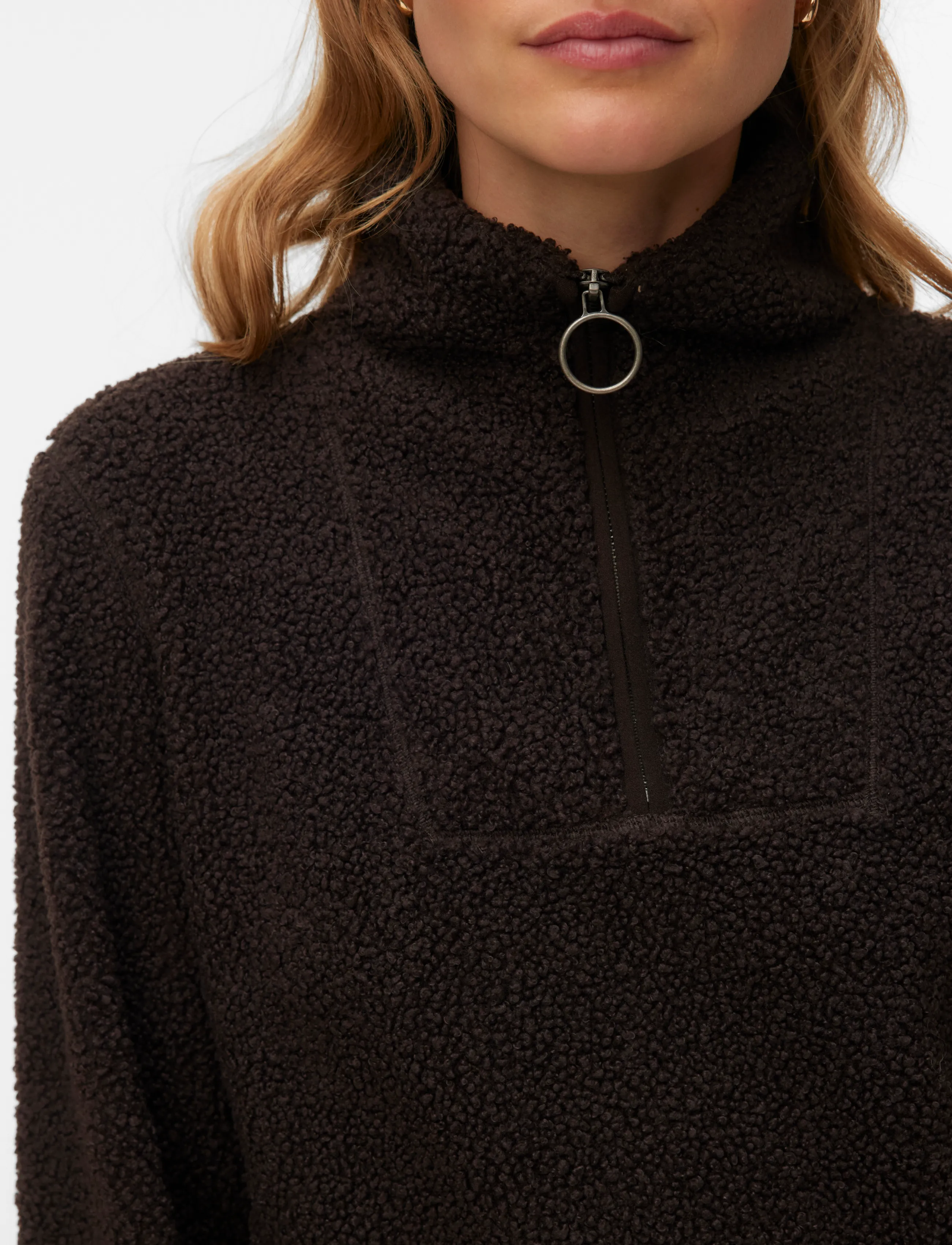 Vero Moda - VMFLASH TEDDY ANORAK ENT - anoraks - chocolate torte - 4