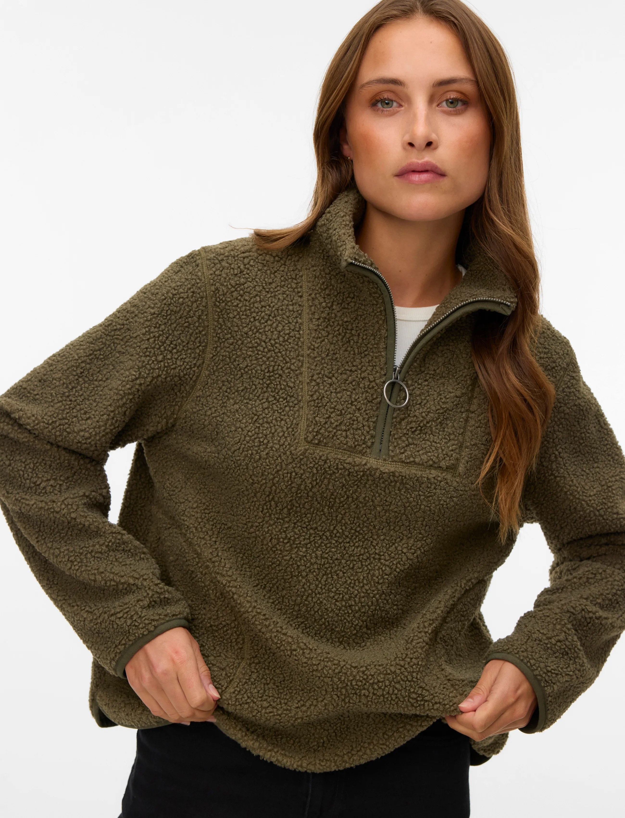 Vero Moda - VMFLASH TEDDY ANORAK ENT - spring jackets - kalamata - 4