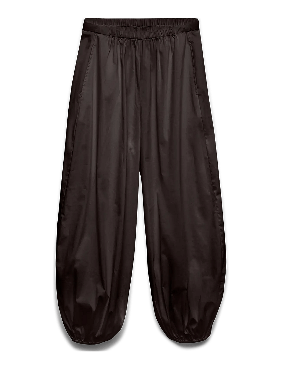 Vero Moda - VMLOTUS NW BALLOON TROUSERS WVN EXP SB2 - hosen mit geradem bein - chocolate torte - 1