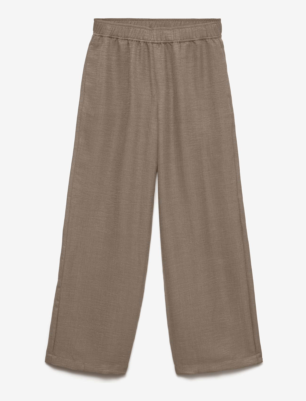 Vero Moda VMMELANEY LS STRAIGH PANT TLR EXP - Festkläder till outletpriser - BRINDLE / brown