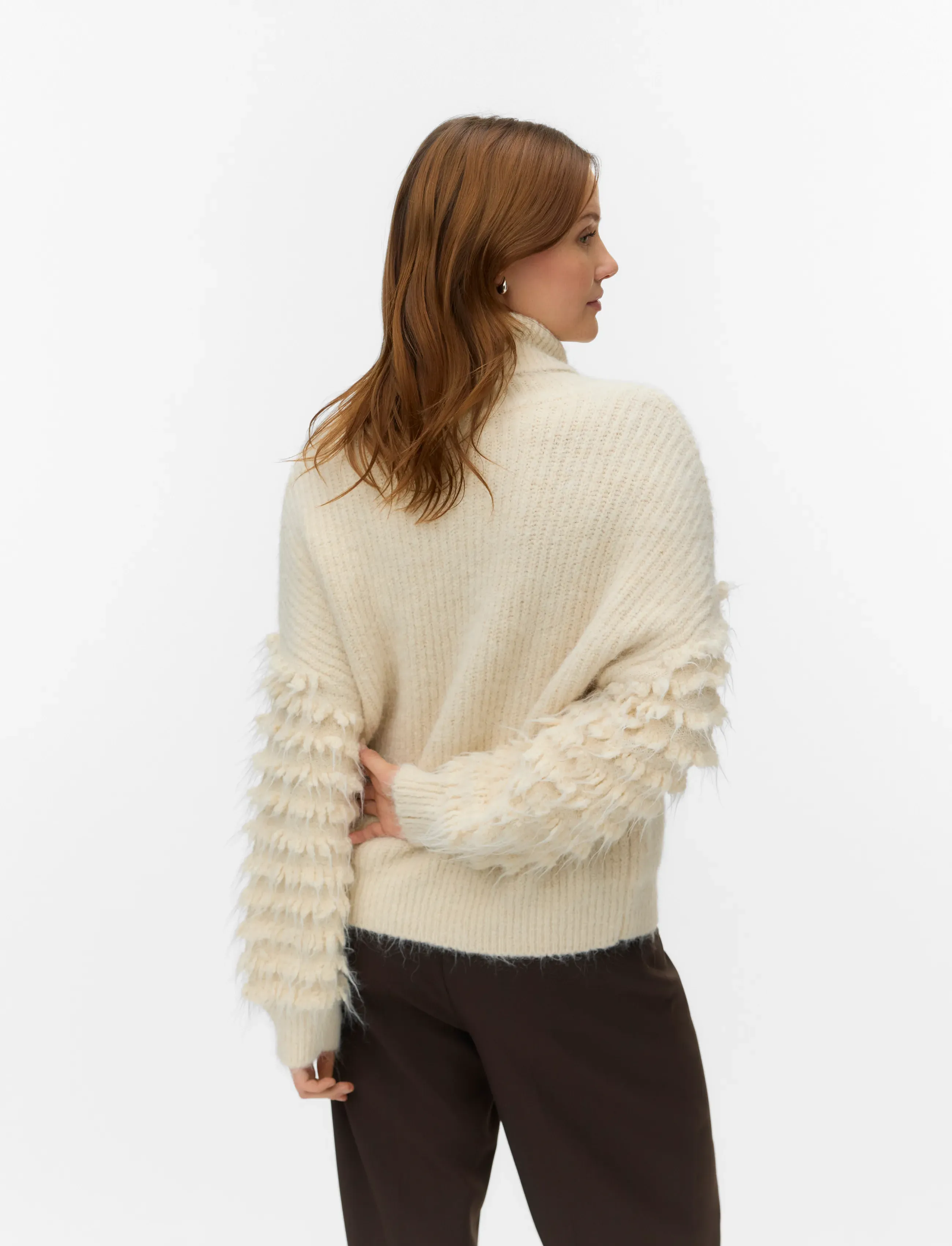 Vero Moda - AWDIMA LS HIGH NECK KNIT JUMPER - whitecap gray - 2