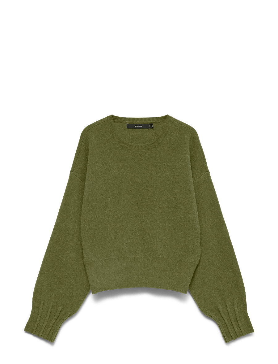 Vero Moda - VMKACY LS O-NECK PULLOVER - striktrøjer - sphagnum - 0