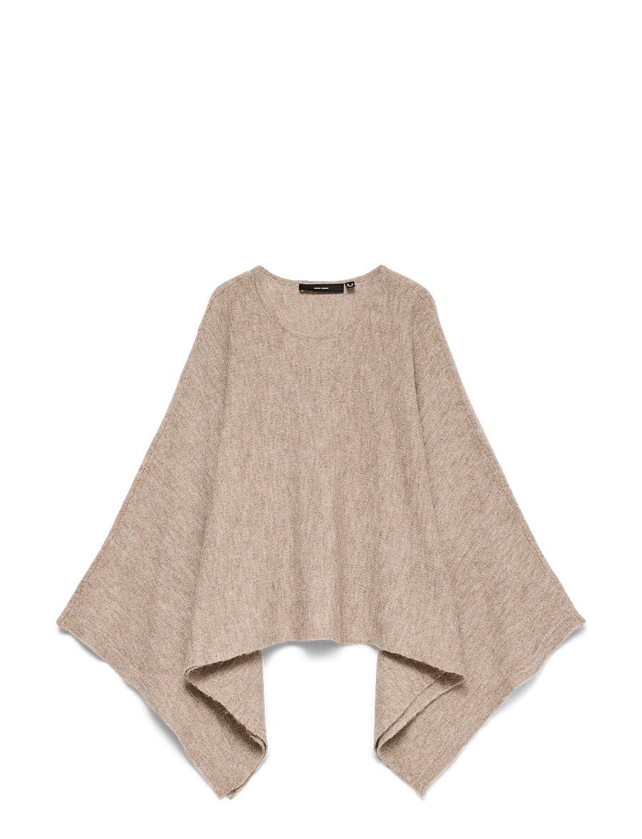 Vero Moda - VMISLA LS O-NECK CAPE - tunna kappor - silver mink - 1
