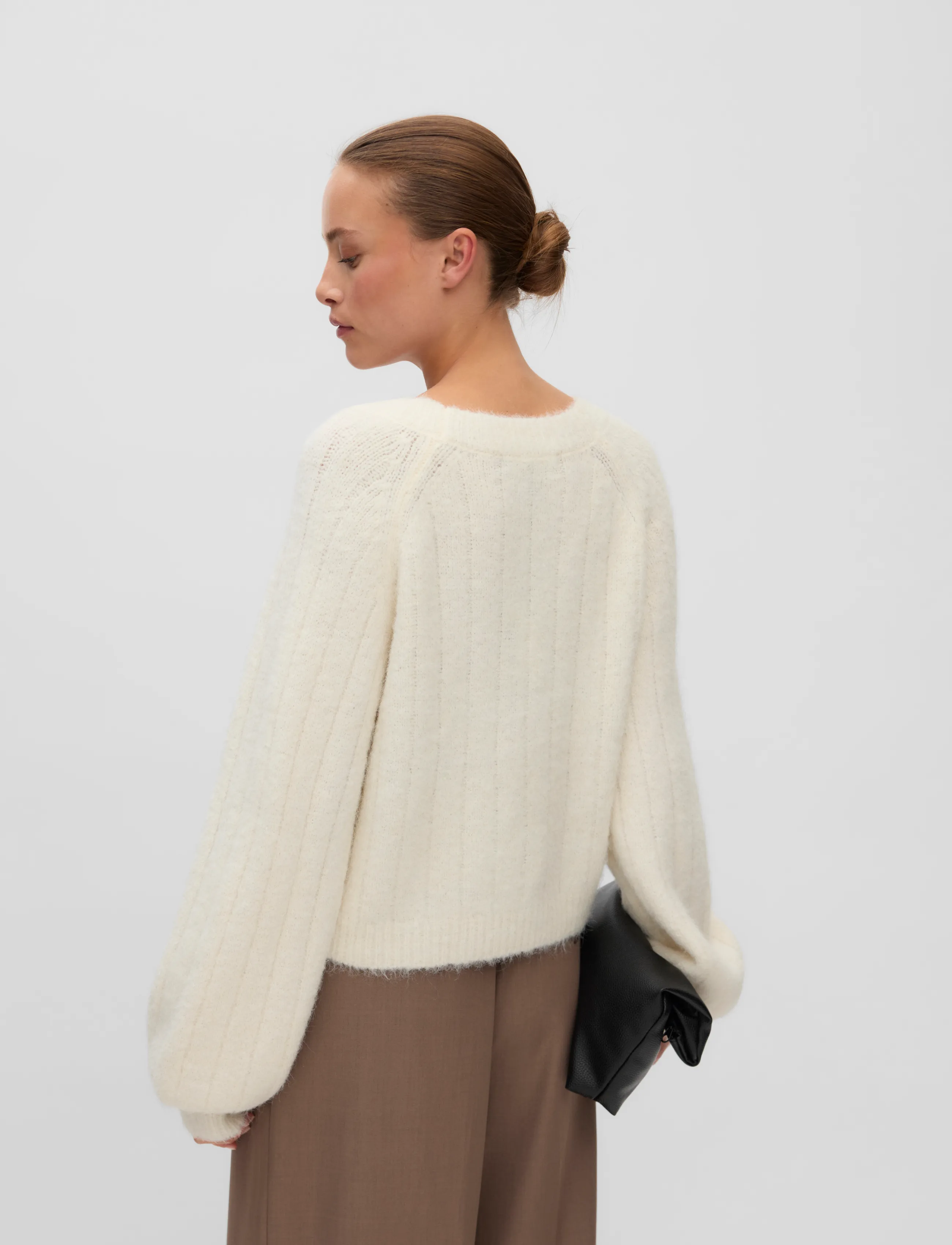 Vero Moda - VMSALLY LS V-NECK CARDIGAN - strickjacken - birch - 2