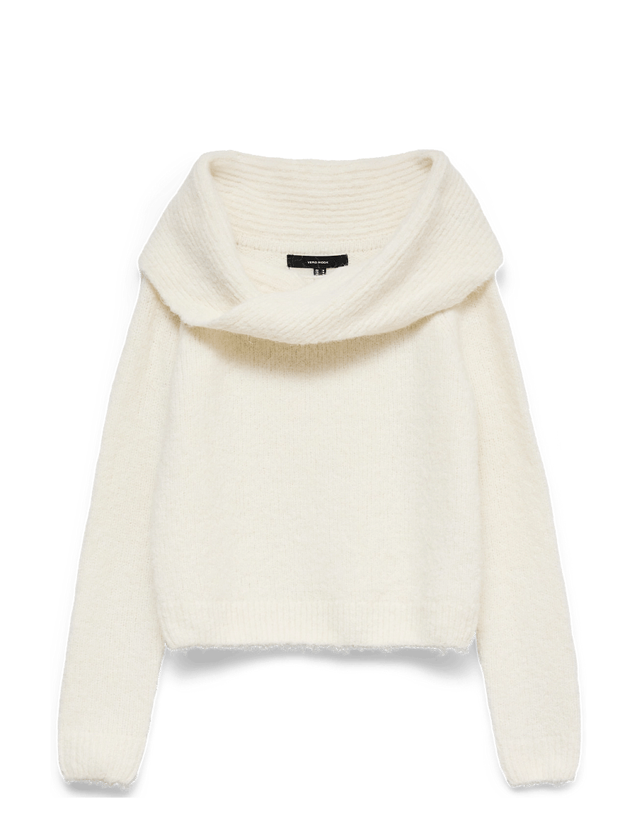 Vero Moda - VMSORRINA LS OFFSHOULDER PULLOVER - jumpers - birch - 0