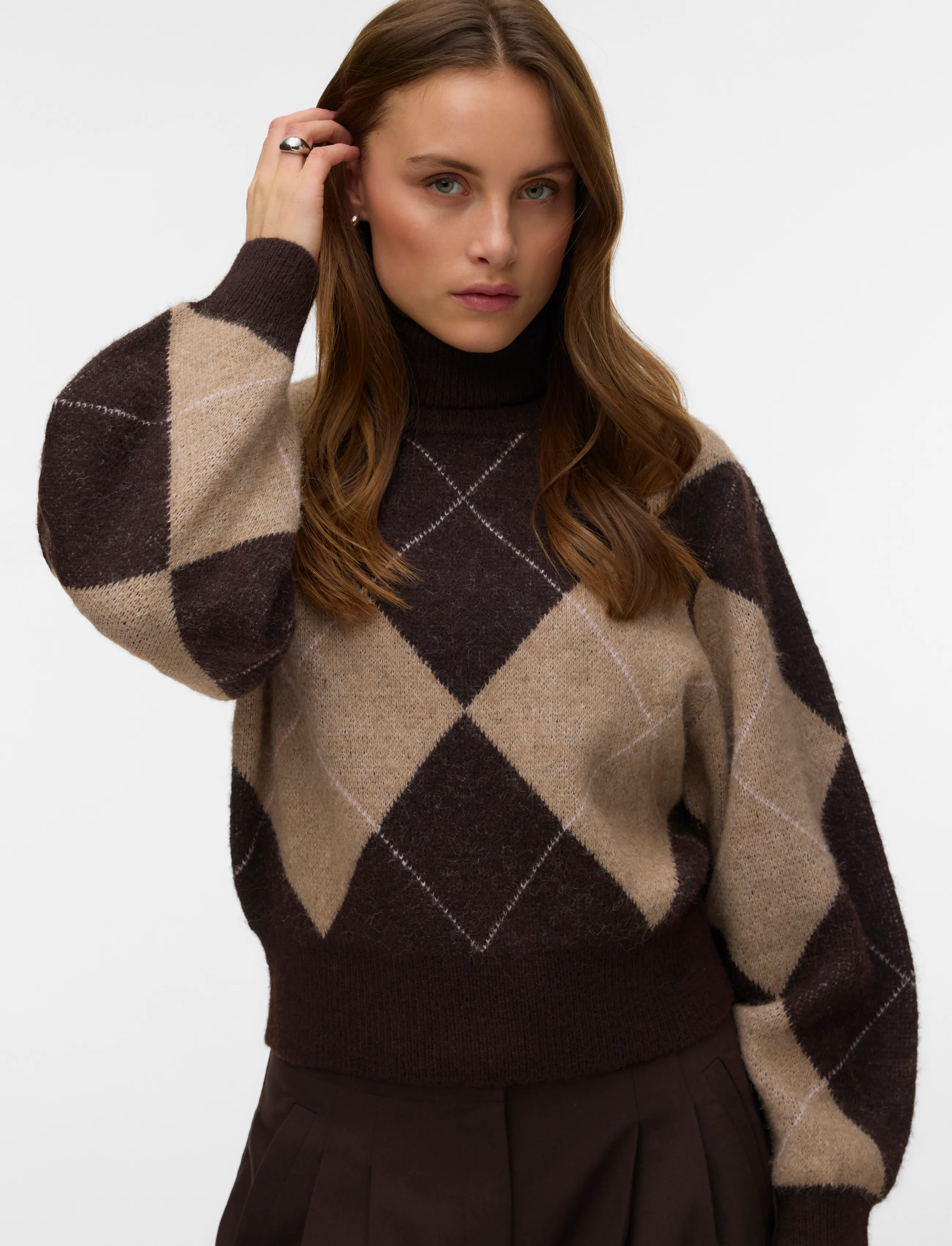 Vero Moda - VMDARLA LS ROLLNECK PULLOVER - herbstliche kleidung - chocolate torte - 2
