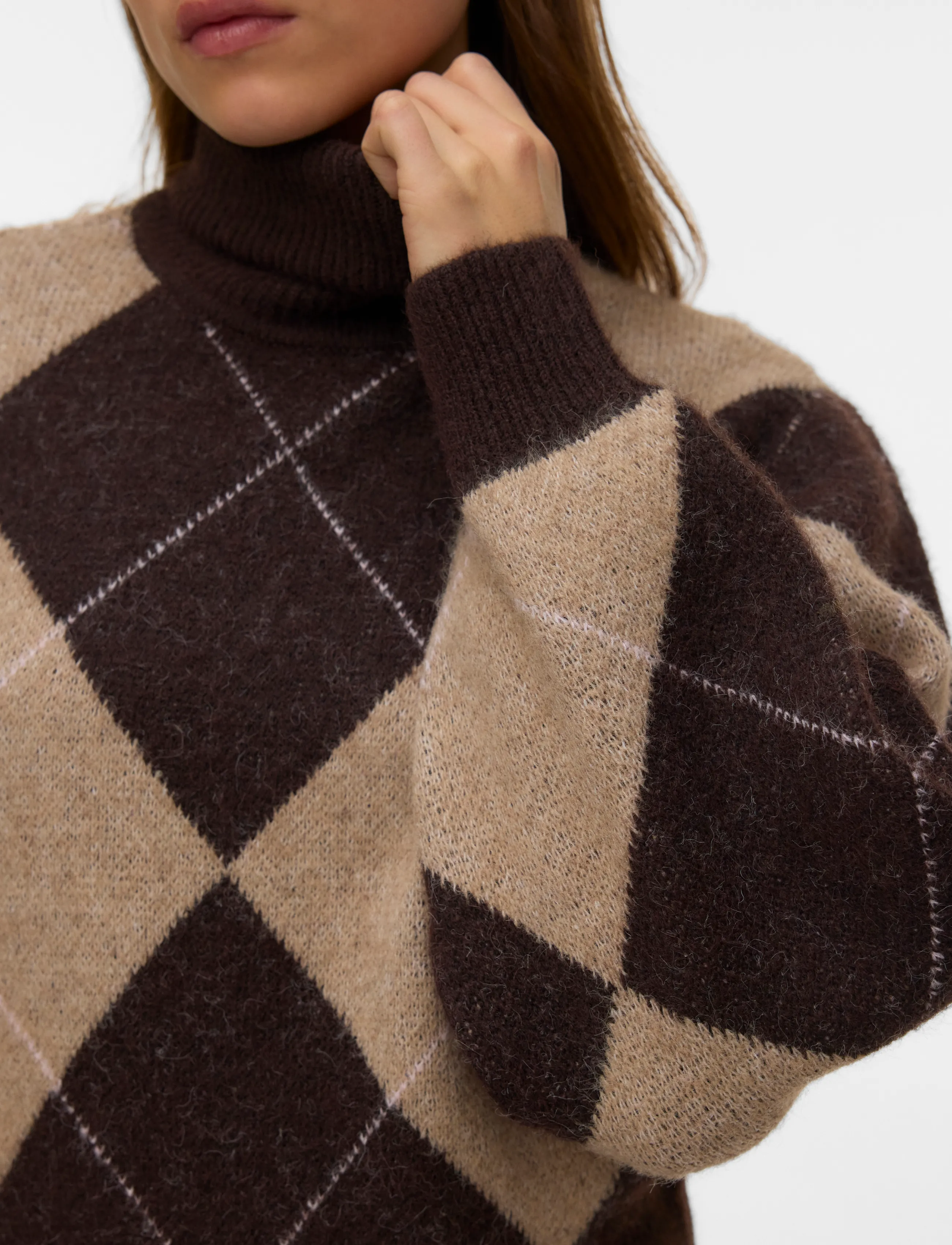 Vero Moda - VMDARLA LS ROLLNECK PULLOVER - herbstliche kleidung - chocolate torte - 3