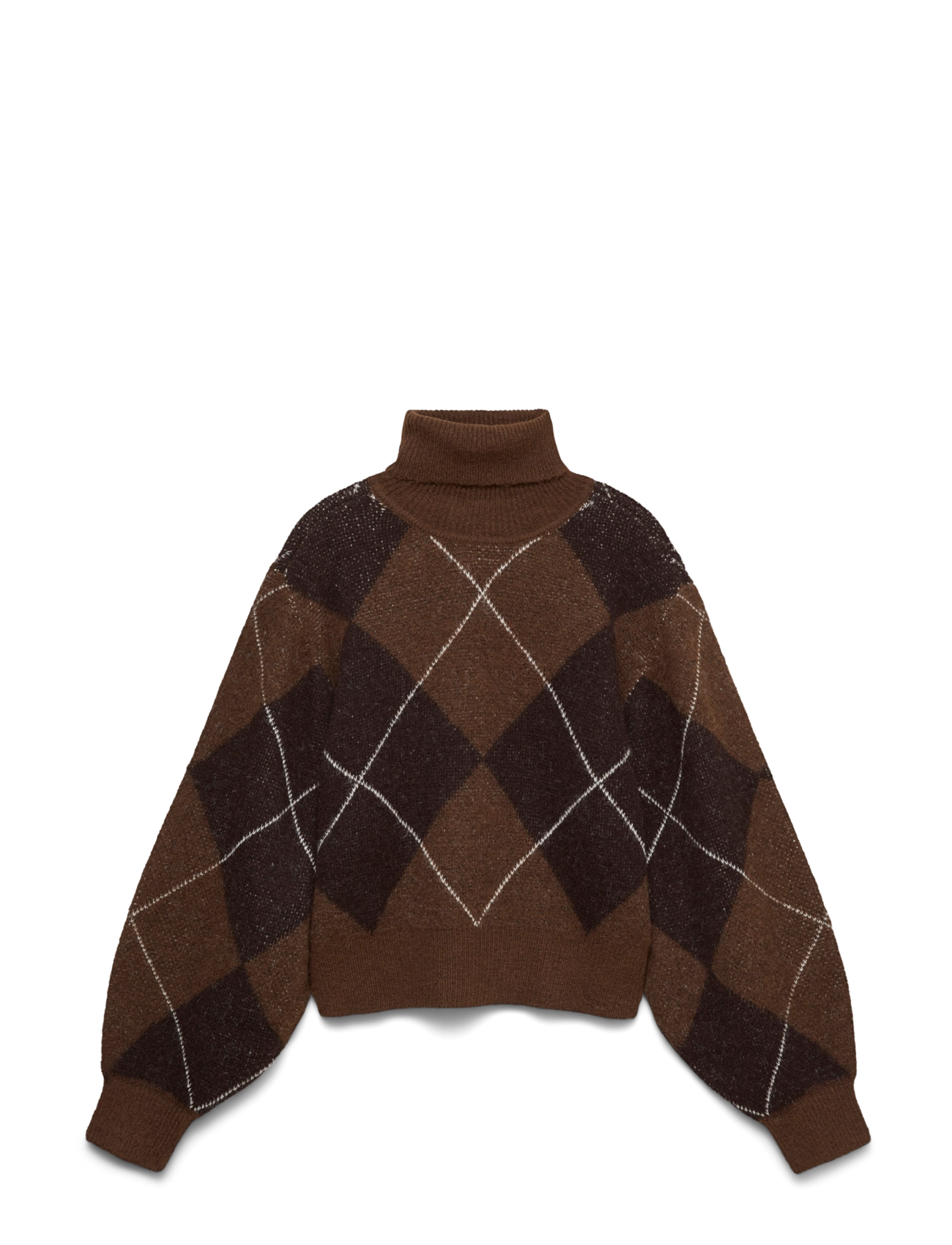 Vero Moda VMDARLA LS ROLLNECK PULLOVER - Strik - COCOA BROWN / brown