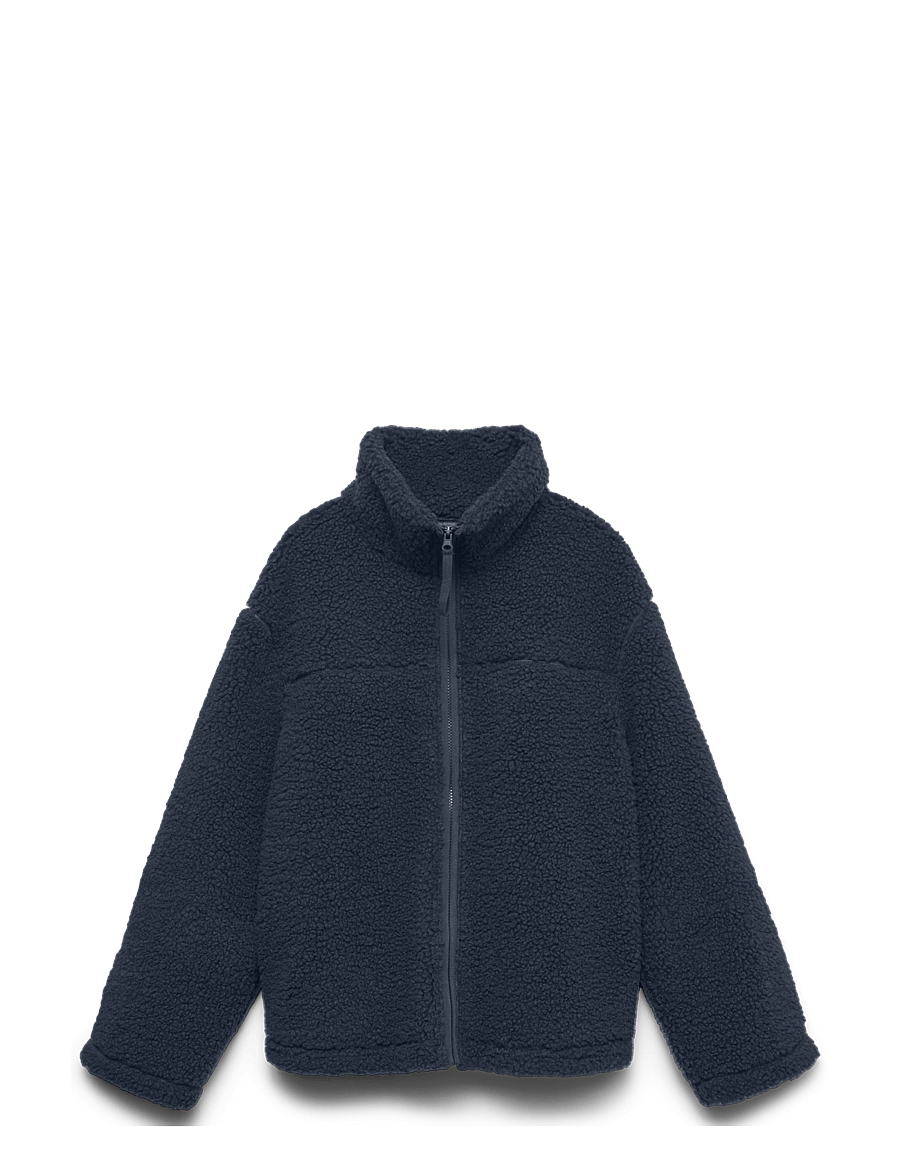 Vero Moda - VMKARLA TEDDY JACKET NOOS - kunstpelz - navy blazer - 0