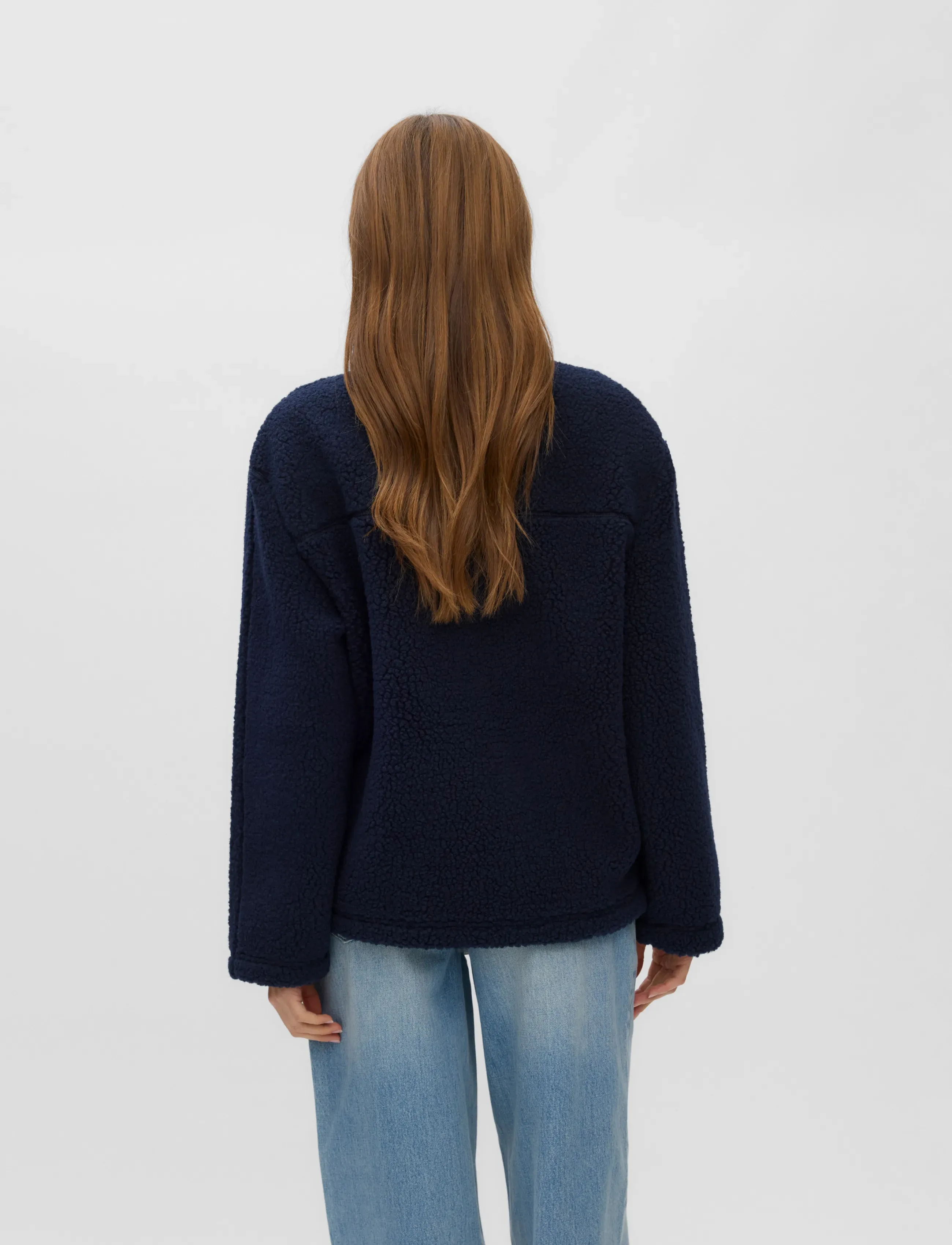 Vero Moda - VMKARLA TEDDY JACKET NOOS - kunstpelz - navy blazer - 2