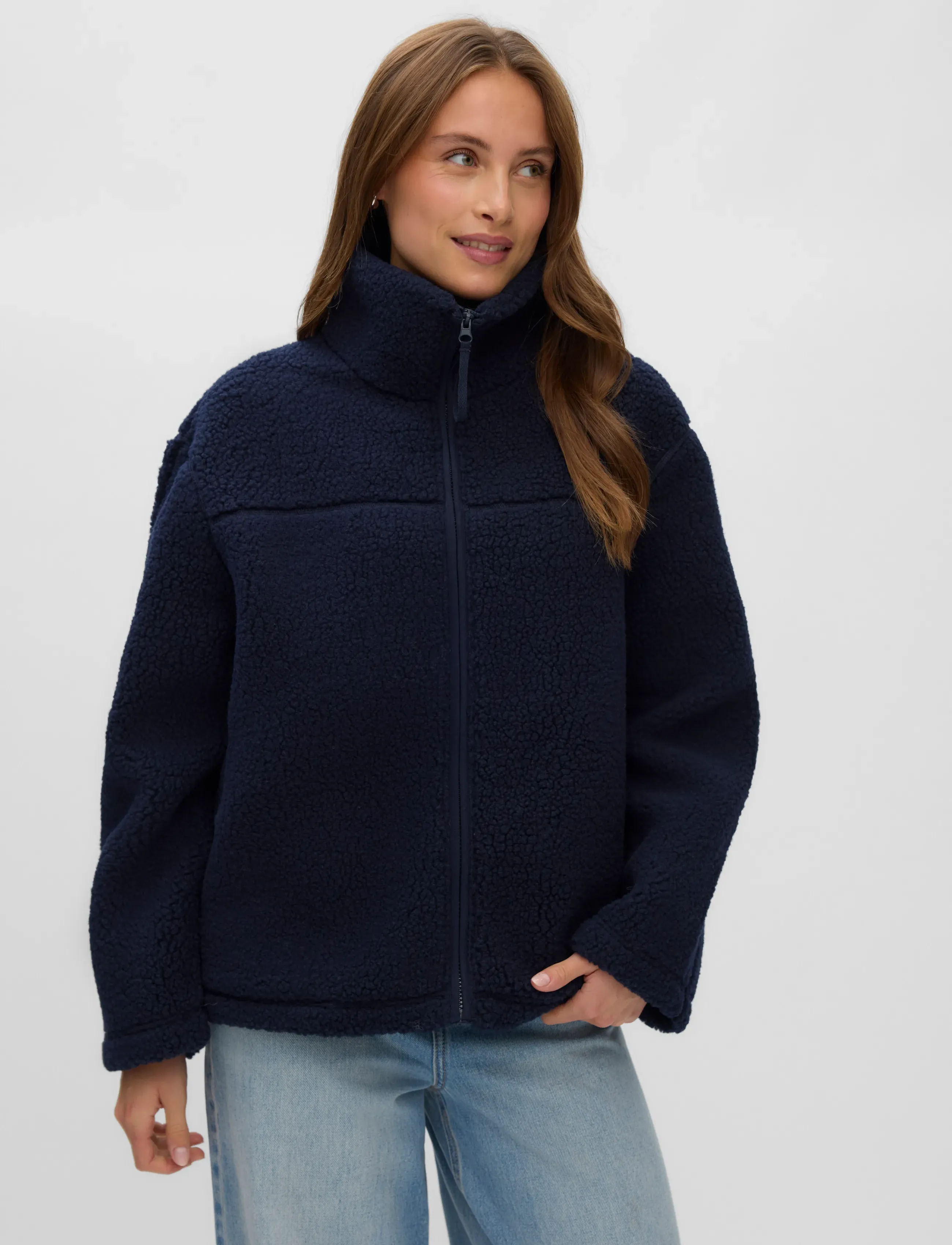 Vero Moda - VMKARLA TEDDY JACKET NOOS - kunstpelz - navy blazer - 3