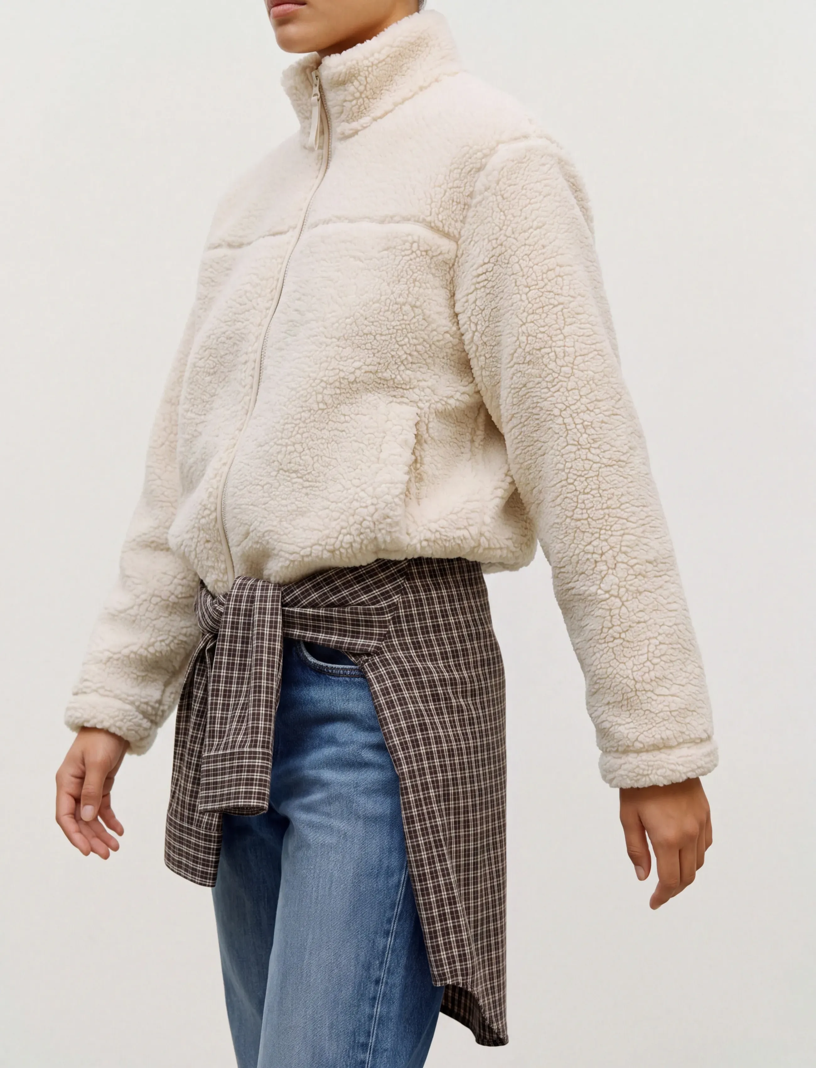 Vero Moda - VMKARLA TEDDY JACKET NOOS - fuskpäls - oatmeal - 4