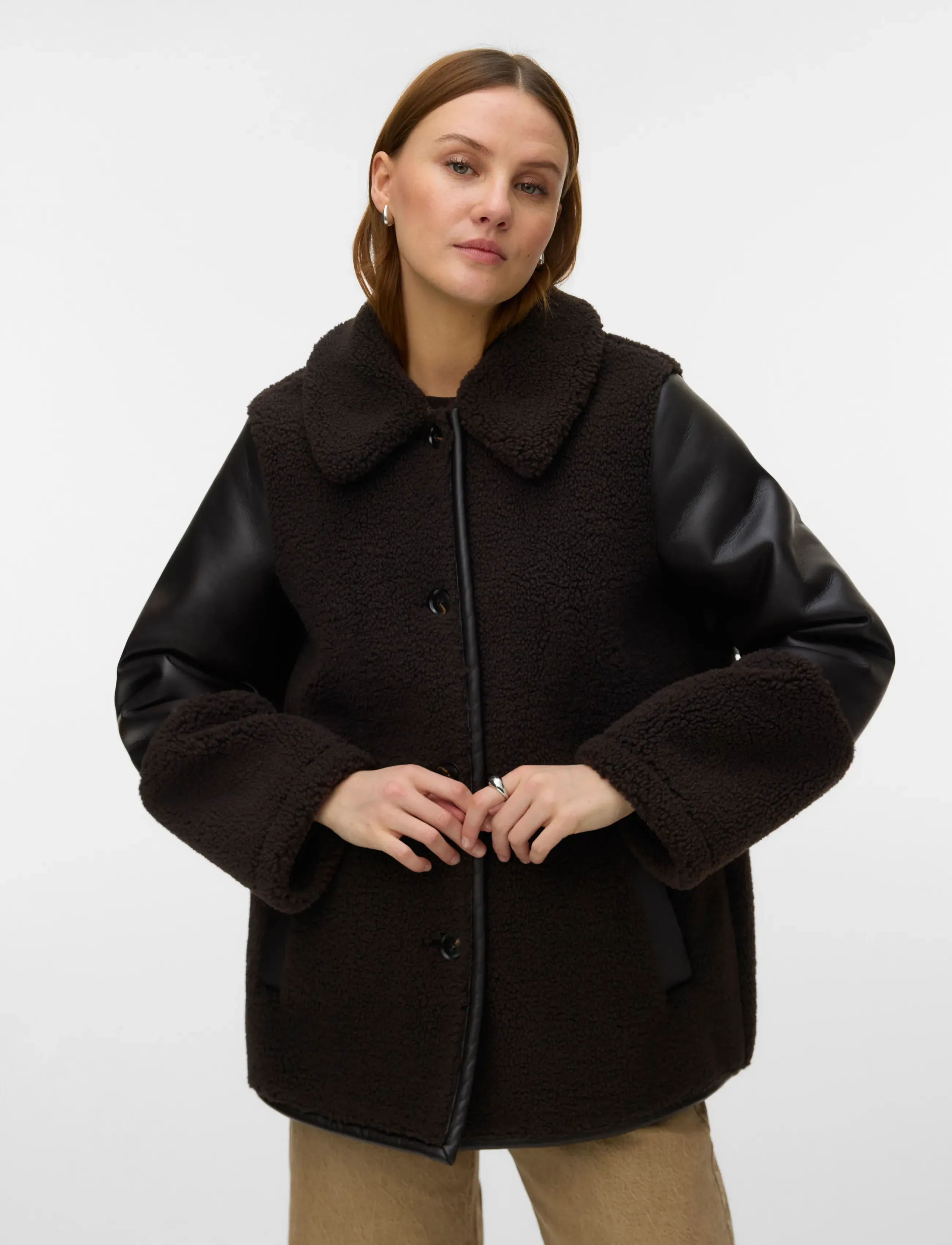 VERO MODA Vmmocha Teddy Coated Jacket jackor dam – bild 4