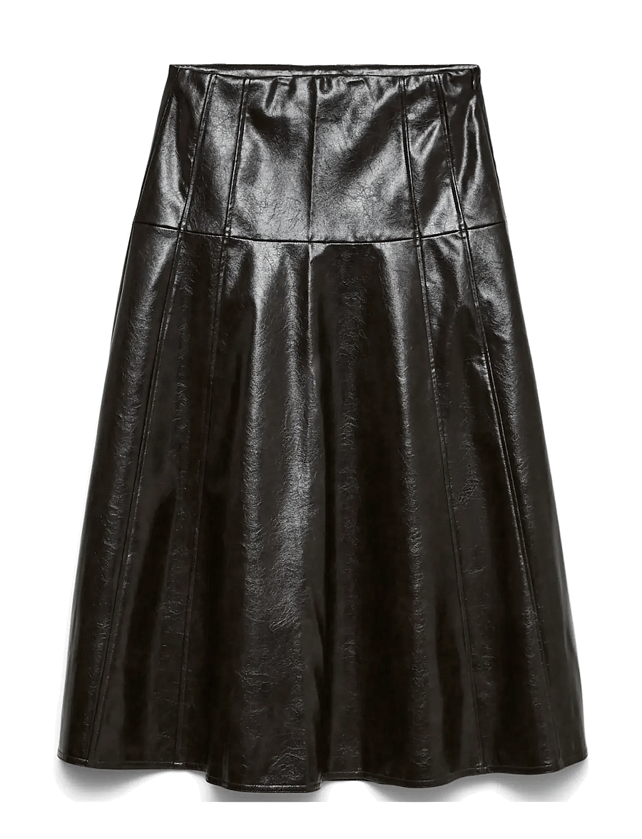 Vero Moda - VMDASH HW COATED 7-8 SKIRT - chocolate torte - 0