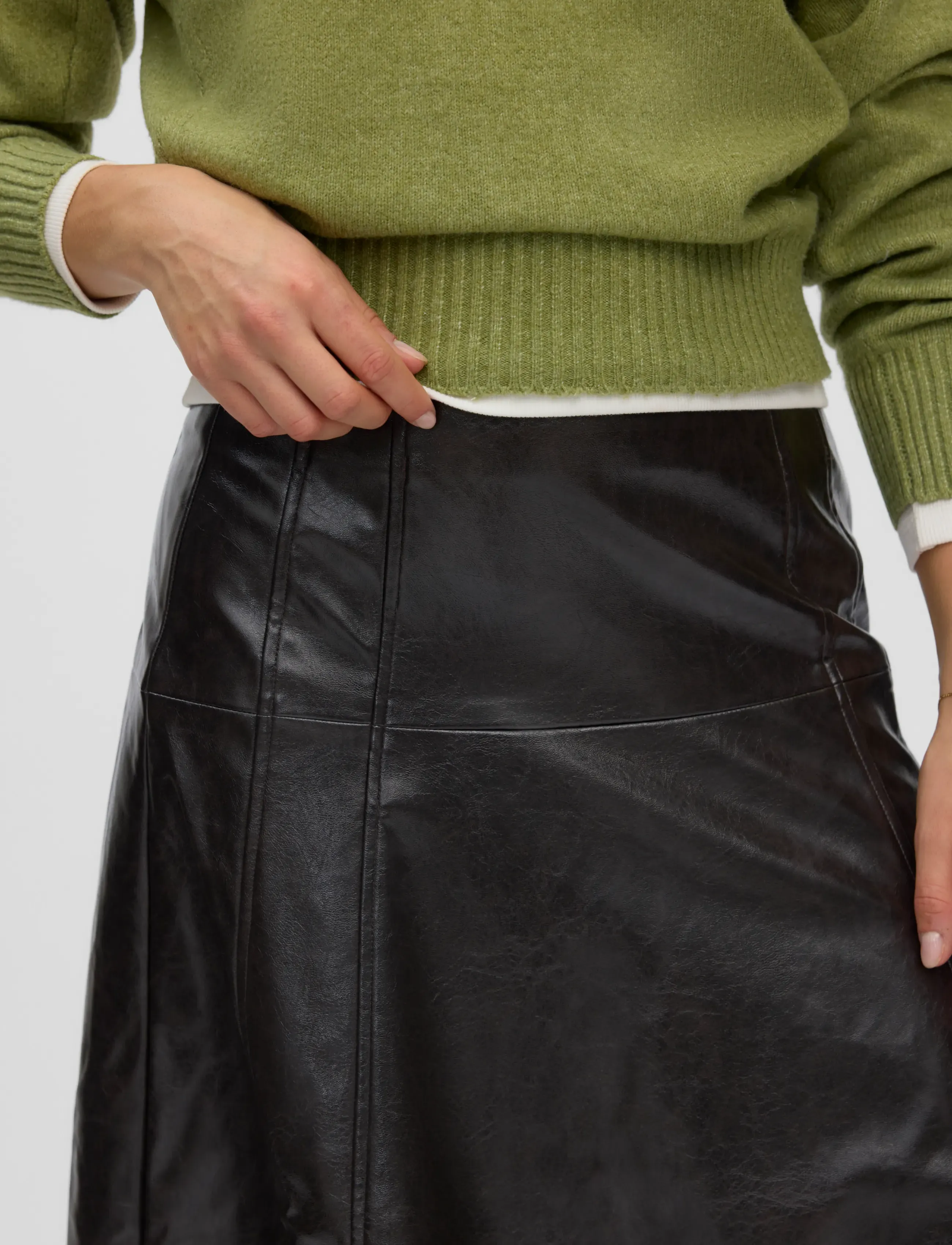 Vero Moda - VMDASH HW COATED 7-8 SKIRT - lowest prices - chocolate torte - 4