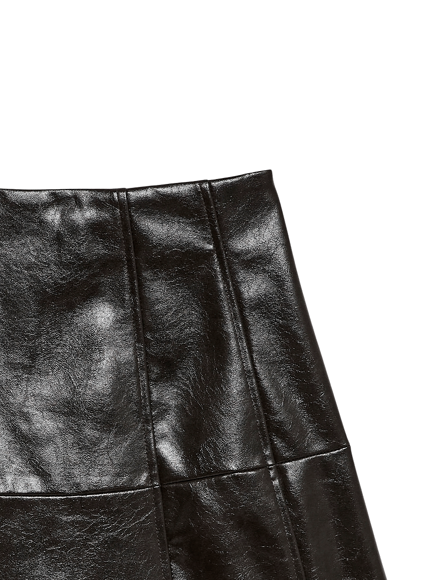 Vero Moda - VMDASH HW COATED 7-8 SKIRT - chocolate torte - 1