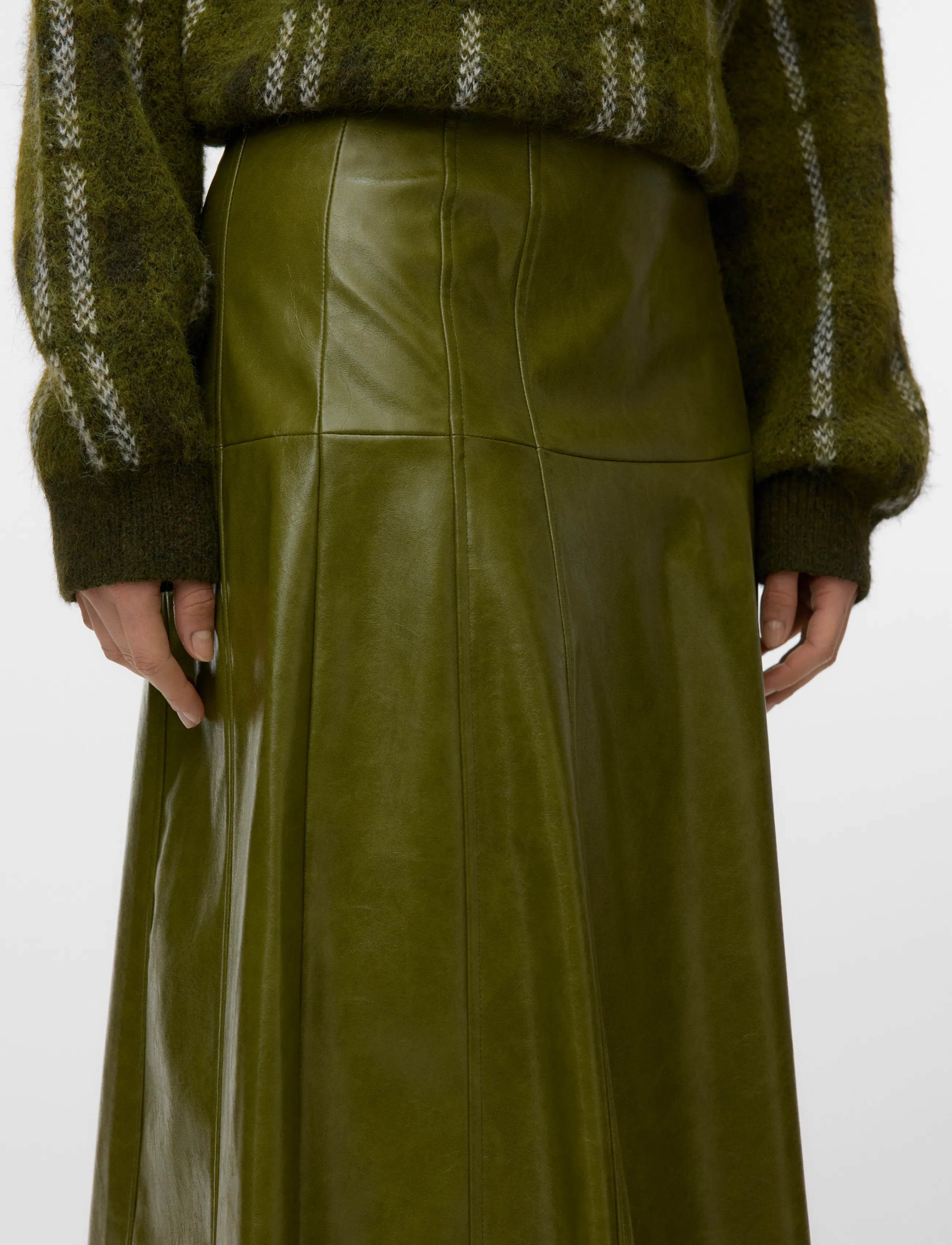 Vero Moda - VMDASH HW COATED 7-8 SKIRT - sphagnum - 4