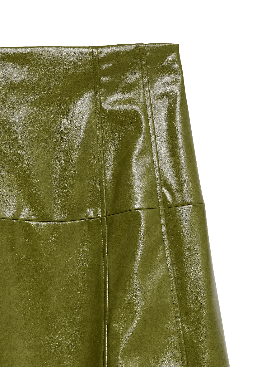 Vero Moda - VMDASH HW COATED 7-8 SKIRT - maxikjolar - sphagnum - 5