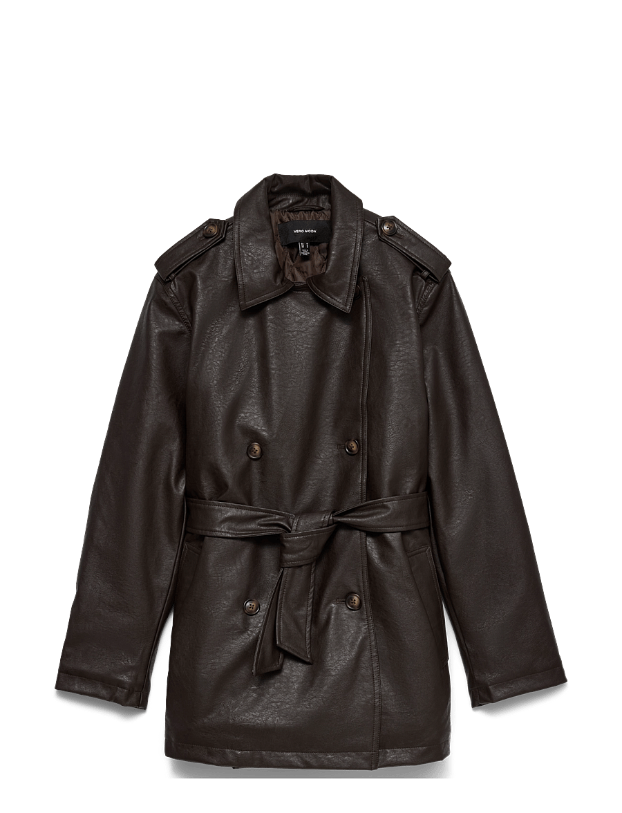 Vero Moda - VMEILEEN COATED JACKET - chocolate torte - 1