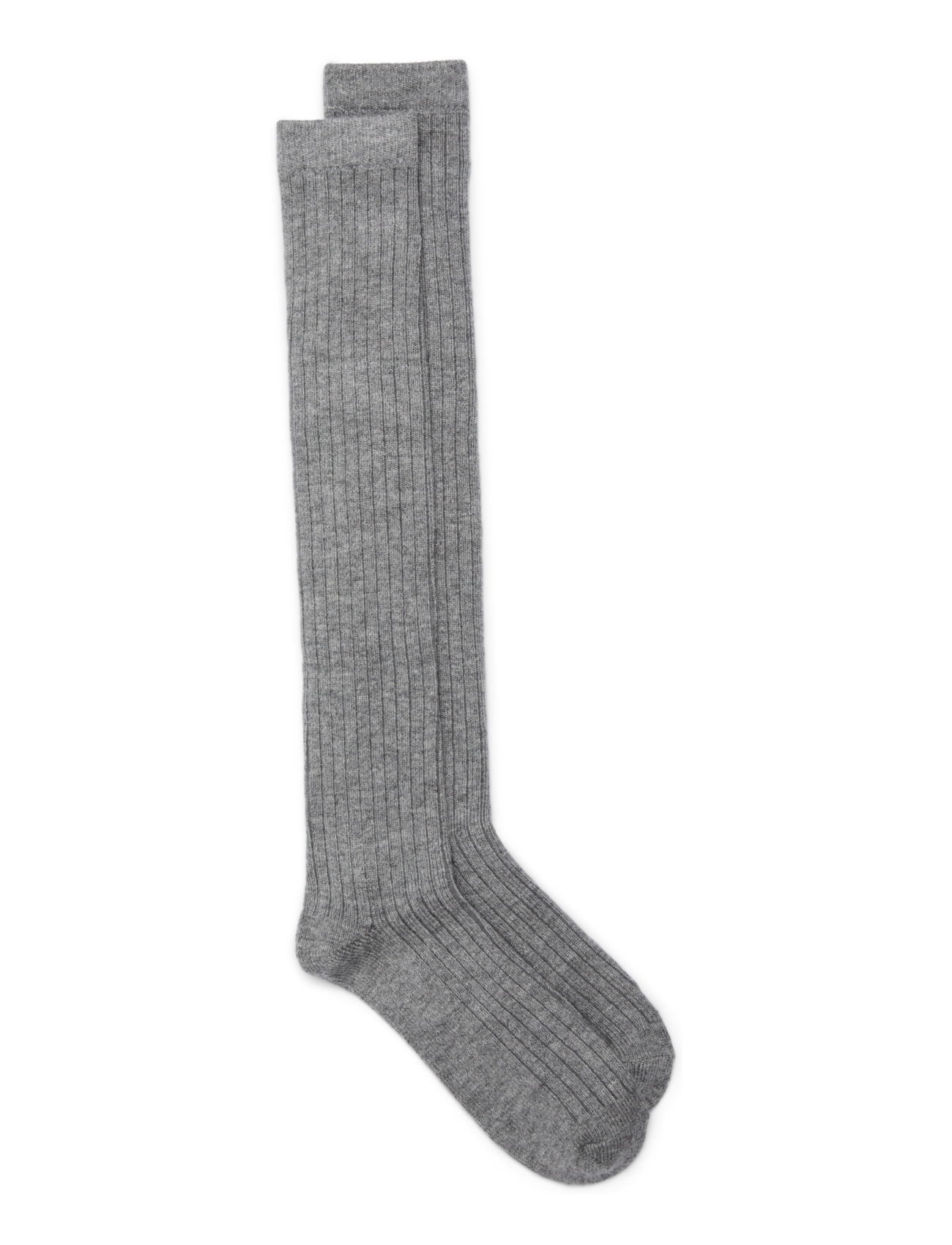 Vero Moda VMSIMONE KNEE HIGH SOCKS - Zeķes - DARK GREY MELANGE / grey